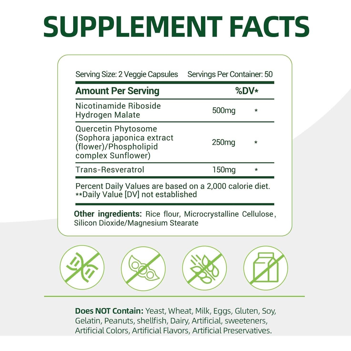 Suplemento Antienvejecimiento Rubimirez 900mg - 100 Cápsulas Veganas