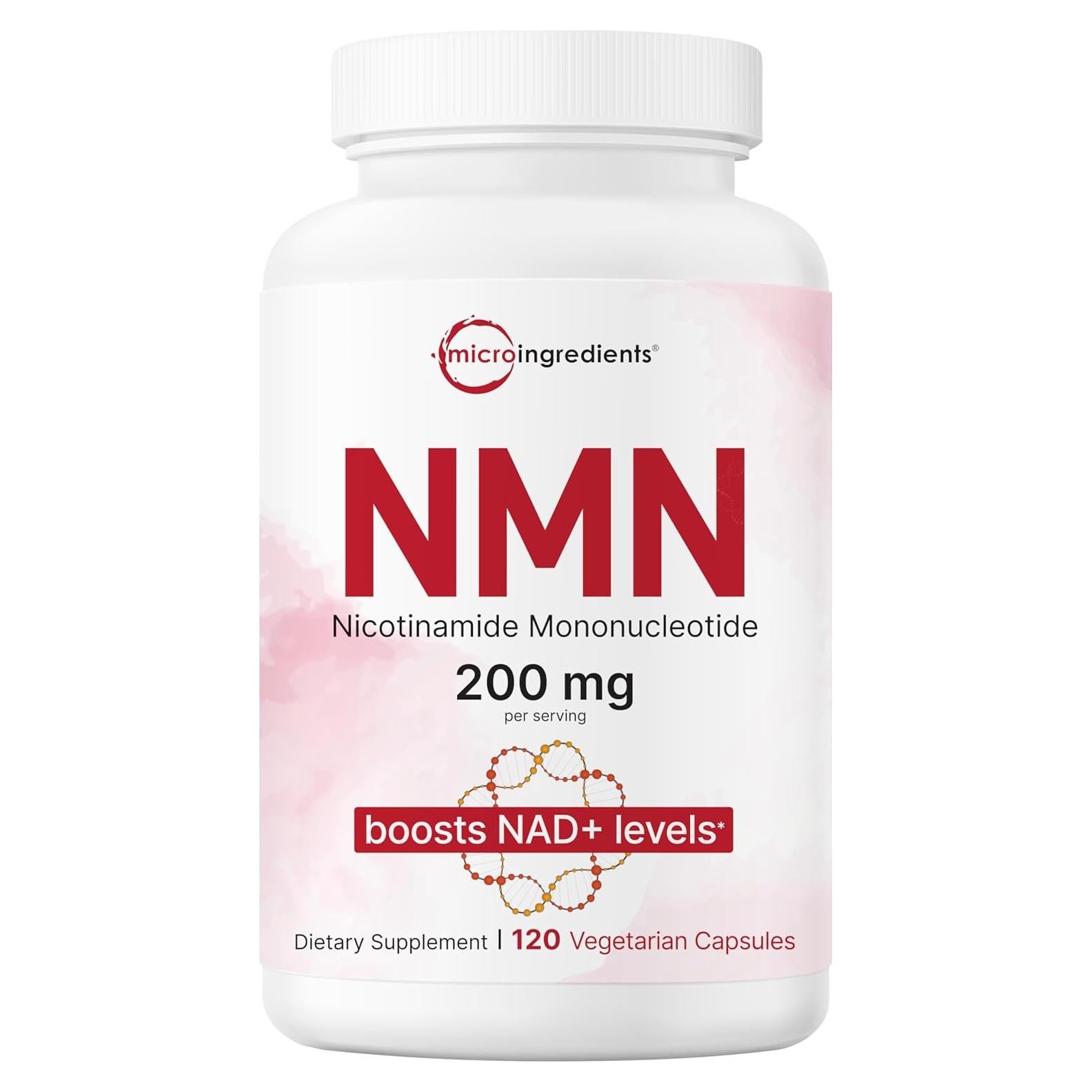 Suplemento NMN 200mg Micro Ingredients - 120 Cápsulas Veganas