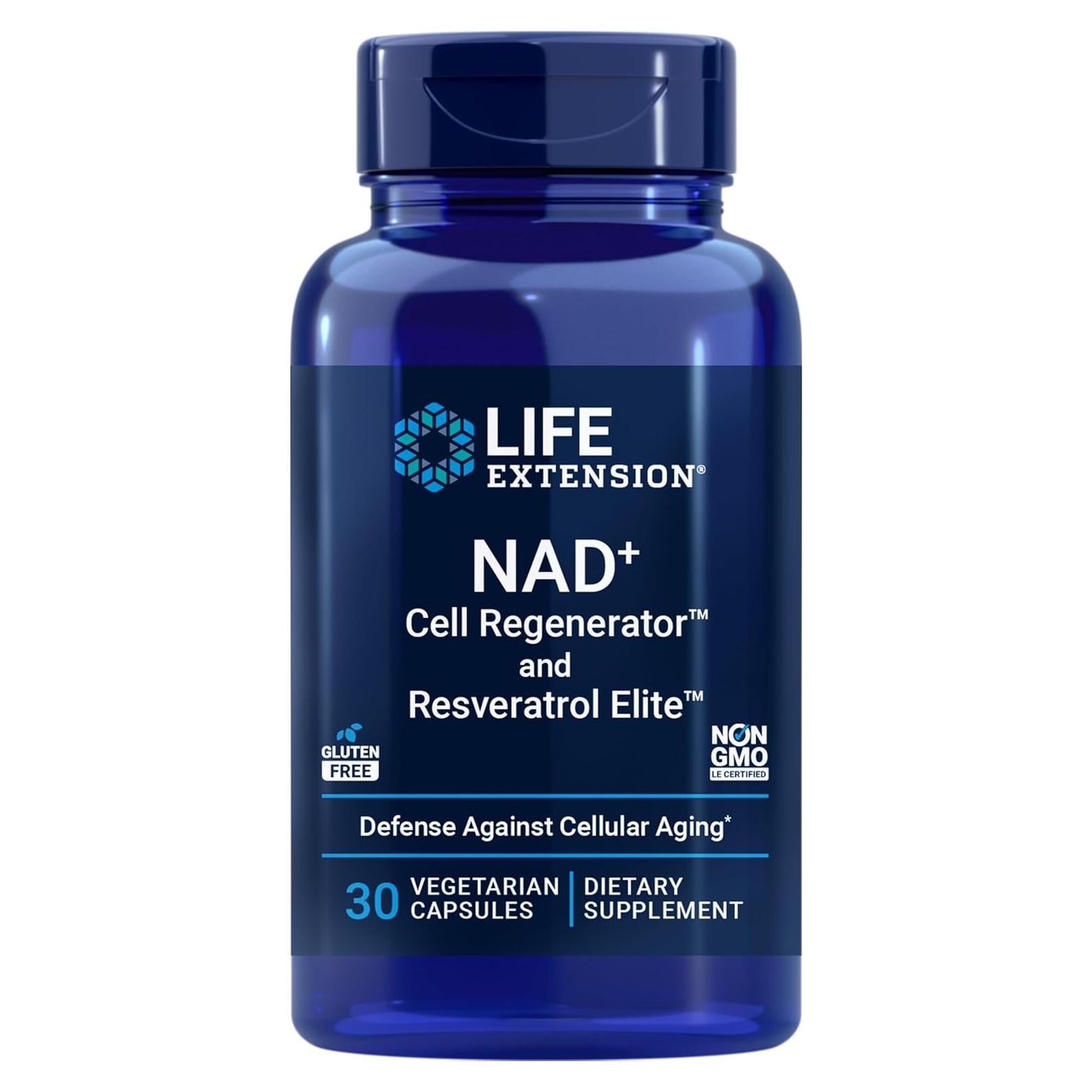 Regenerador Celular NAD+ Life Extension 30 Cápsulas Vegetales