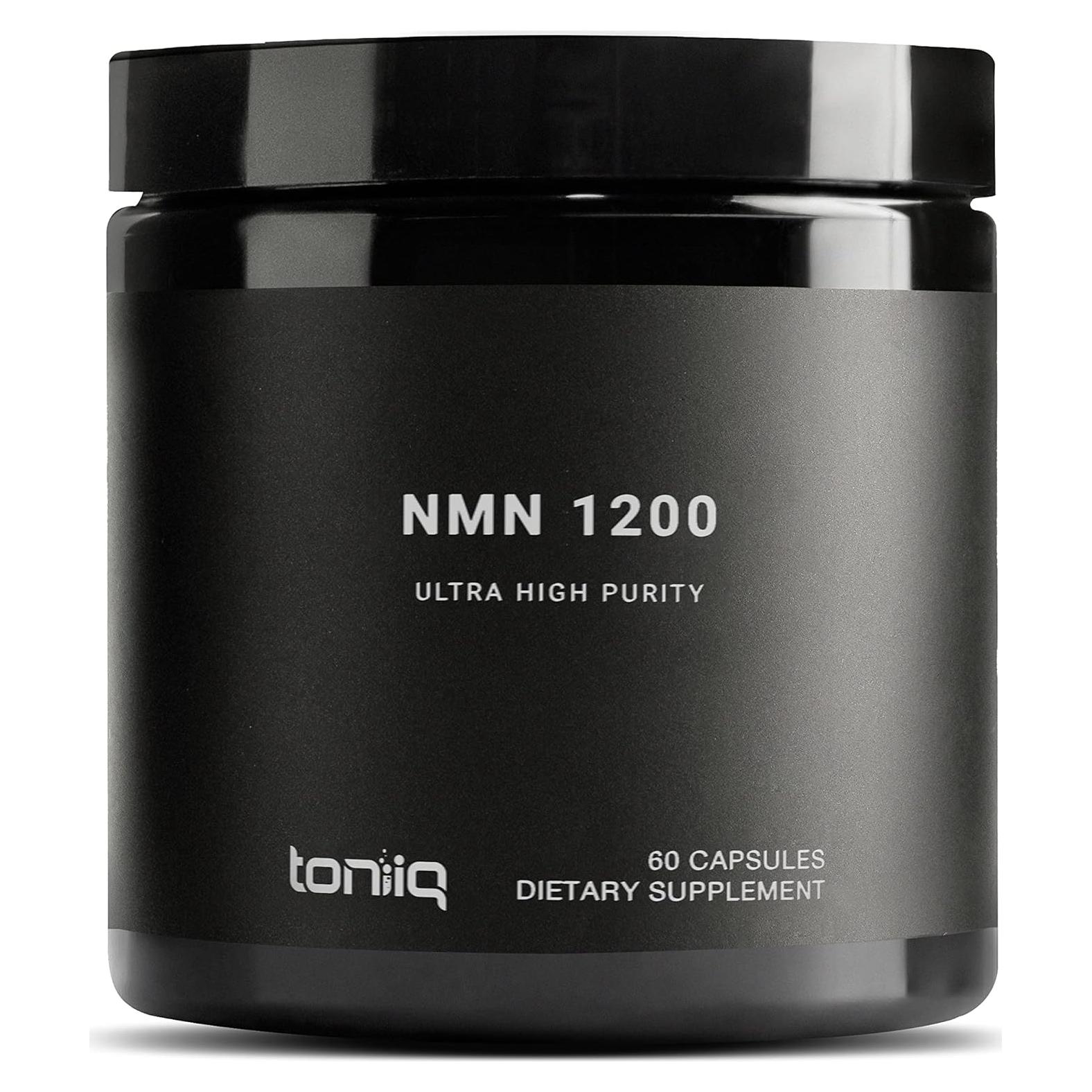 Suplemento NMN Toniiq 1200mg - 60 Cápsulas Purificadas