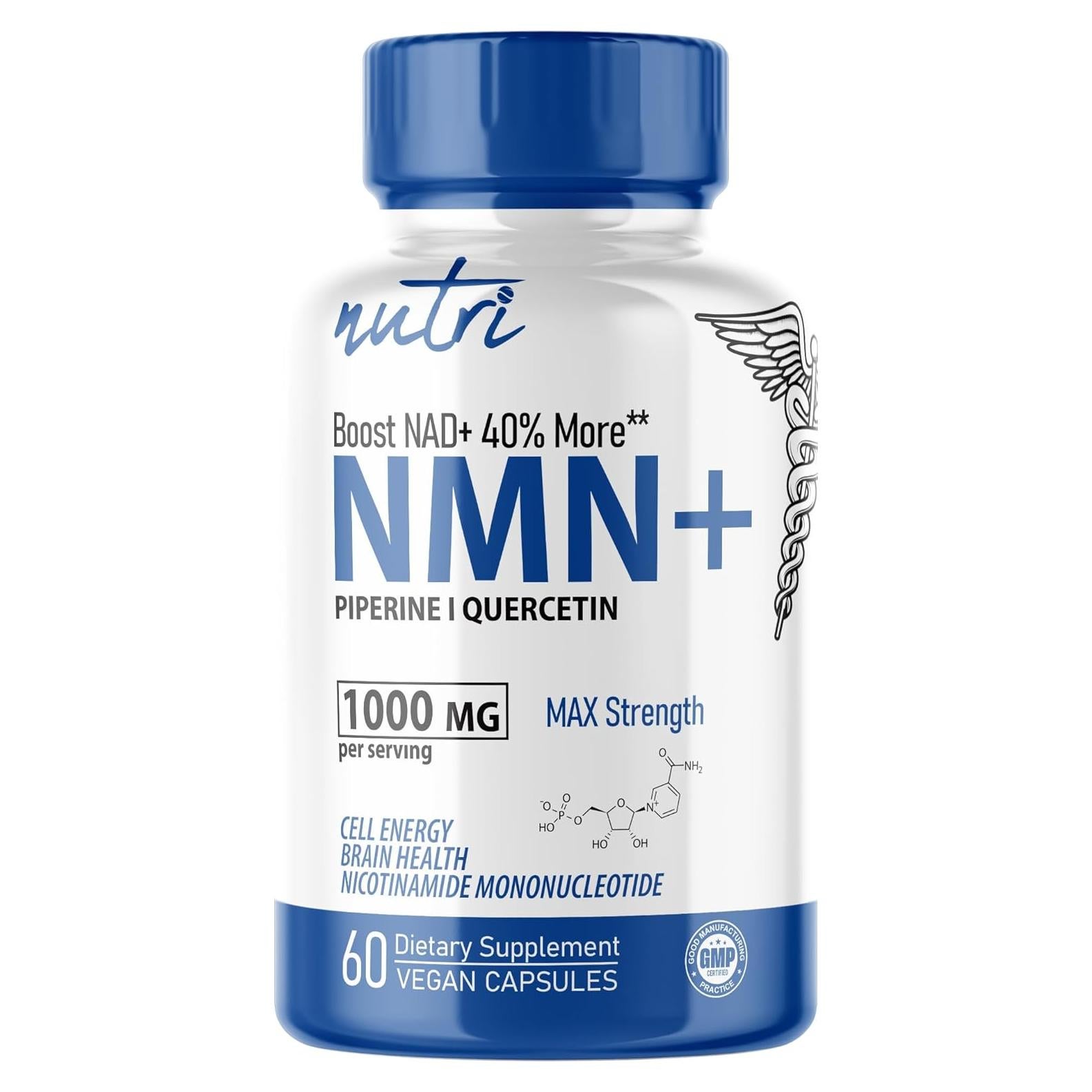 Suplemento NMN 1000mg Nature's Fusions - 60 Cápsulas