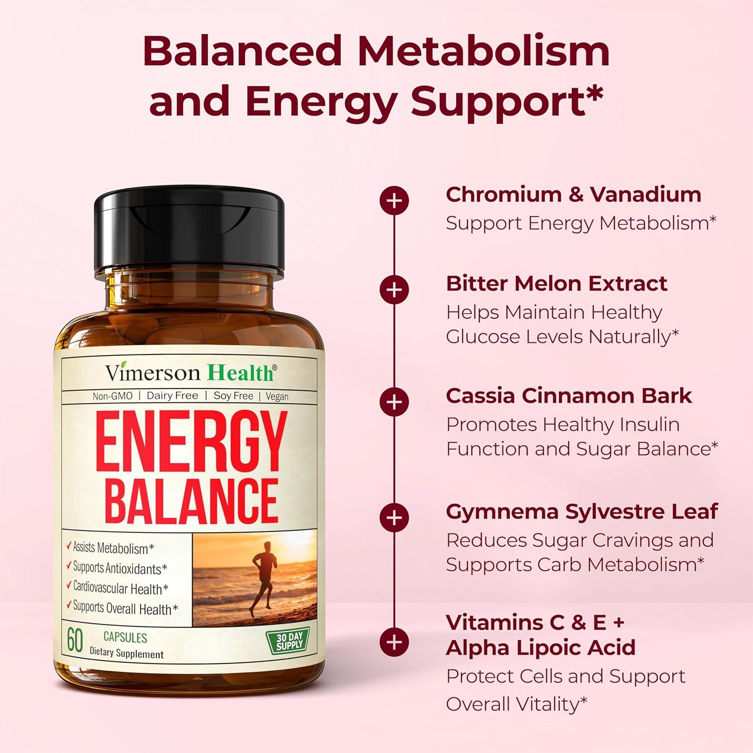 Suplemento de Cromo y Vanadio Vimerson Health 60 Cápsulas