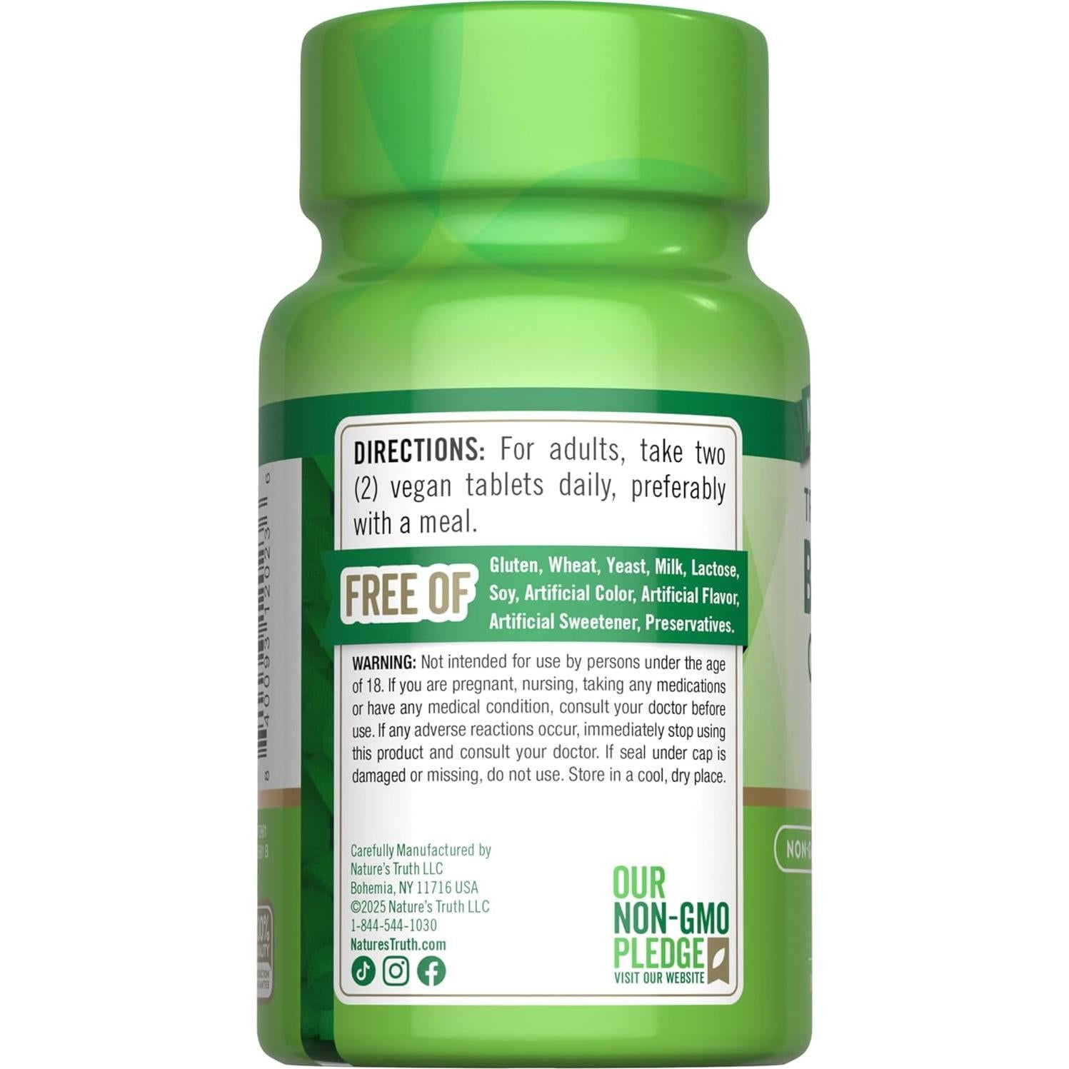 Suplemento de Boro Vegano 6mg - La Verdad de la Naturaleza - 180 Tabletas