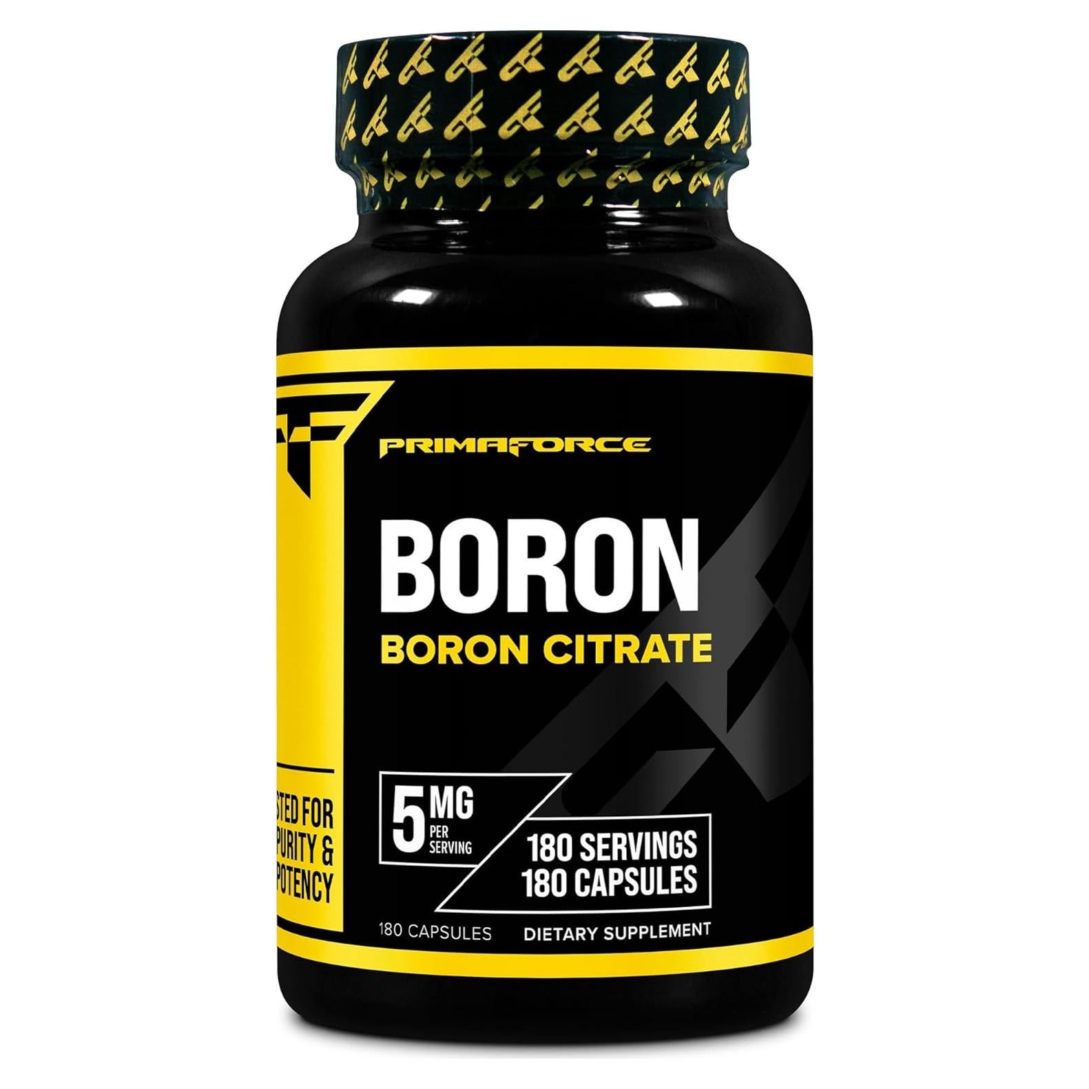 Cápsulas de Boro PrimaForce 5mg - 180 Vegetarianas