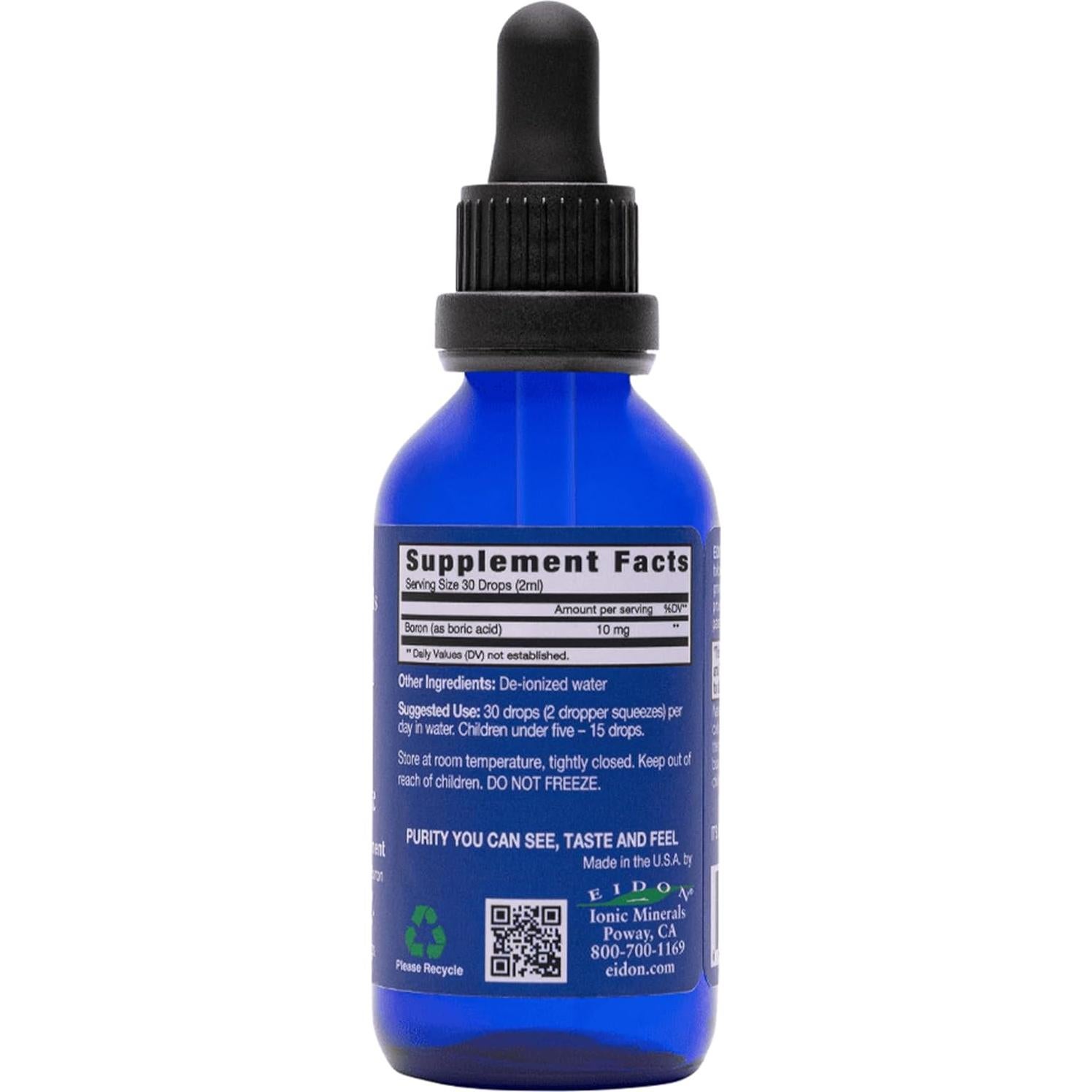 Gotas de Boro Líquido Eidon - Suplemento Mineral 59 ml