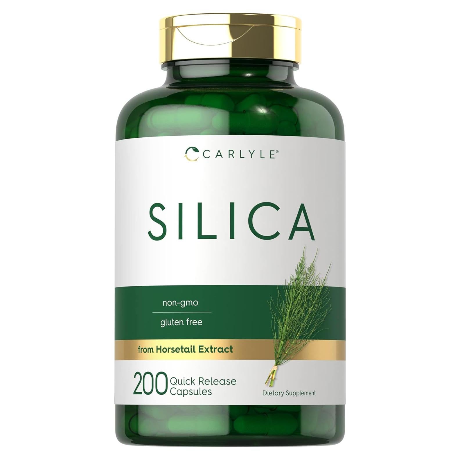 Cápsulas de Silicio Carlyle | 200 Unidades | 500 mg Extracto Cola de Caballo