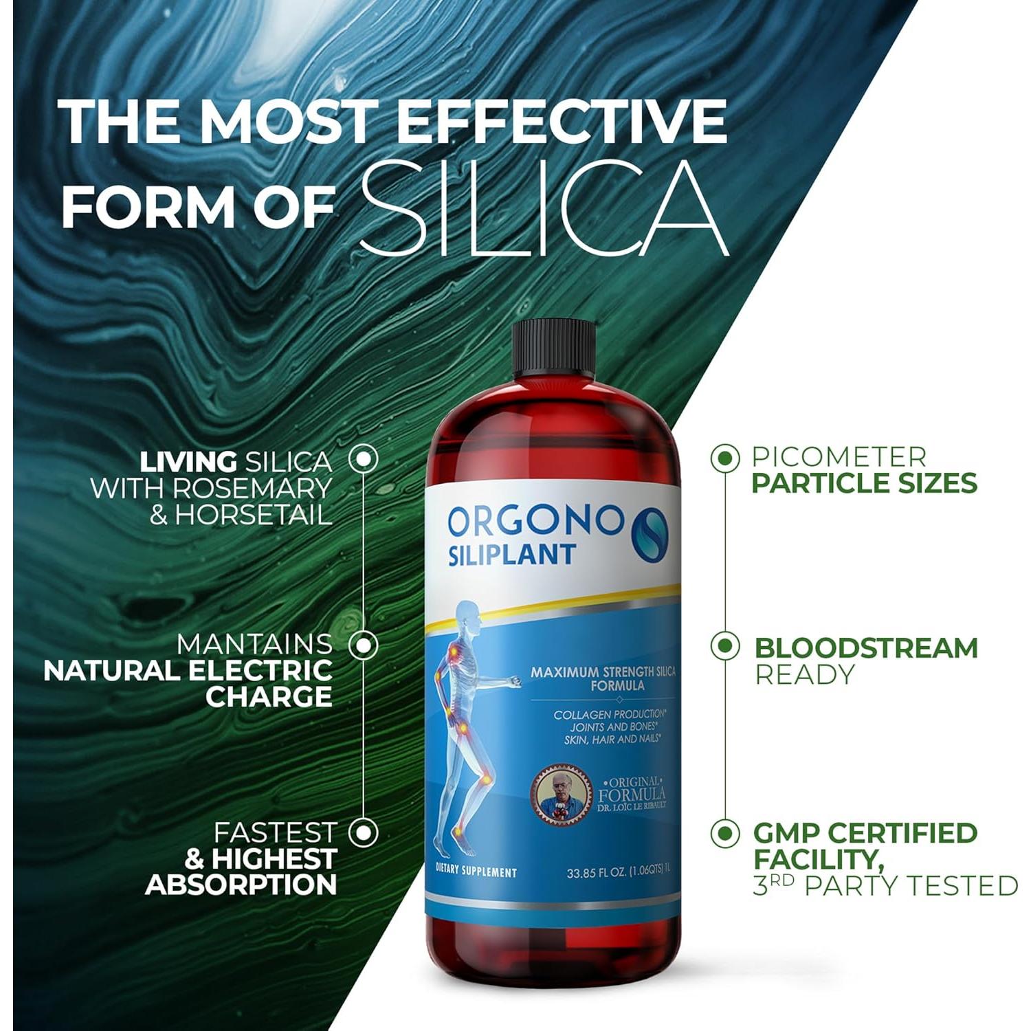 Suplemento de Silicio Orgono Living Silica 66 Porciones