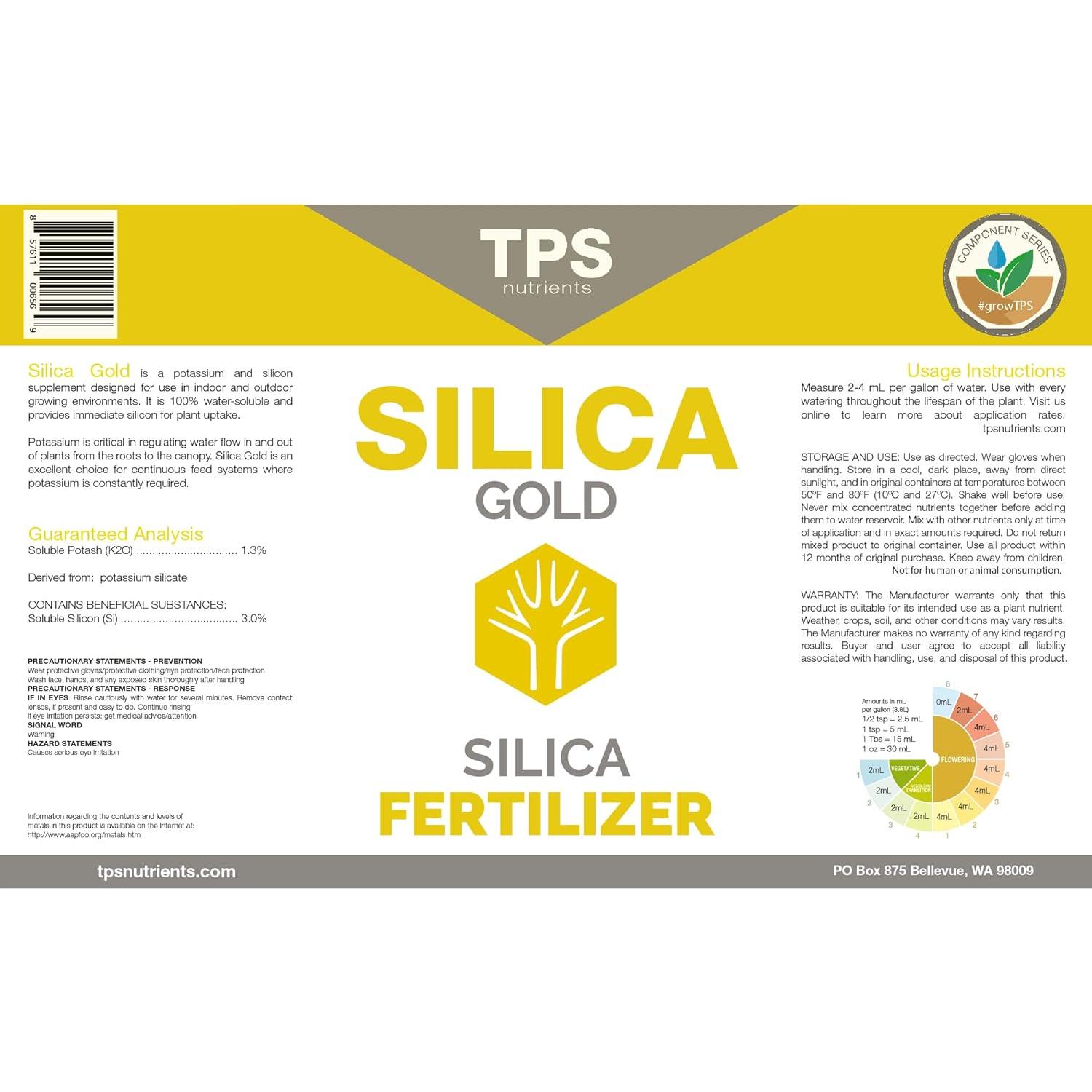 Nutrientes TPS Silica Gold 1L Suplemento Silicio Bioavailable
