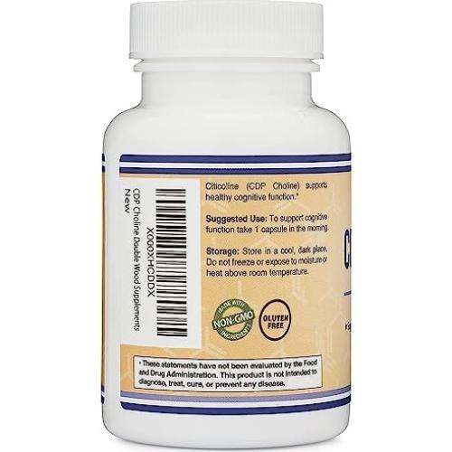 Suplemento CDP Colina Double Wood 60 Cápsulas 300mg