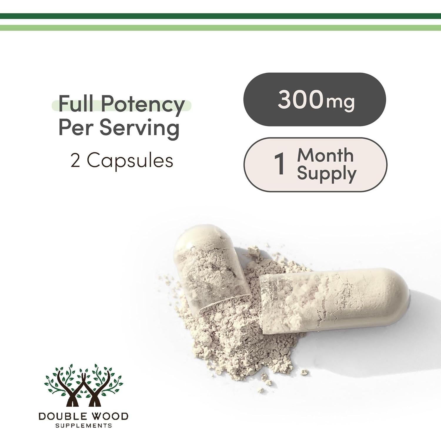 Suplemento Alpha GPC Colina 600mg 60 Cápsulas Double Wood