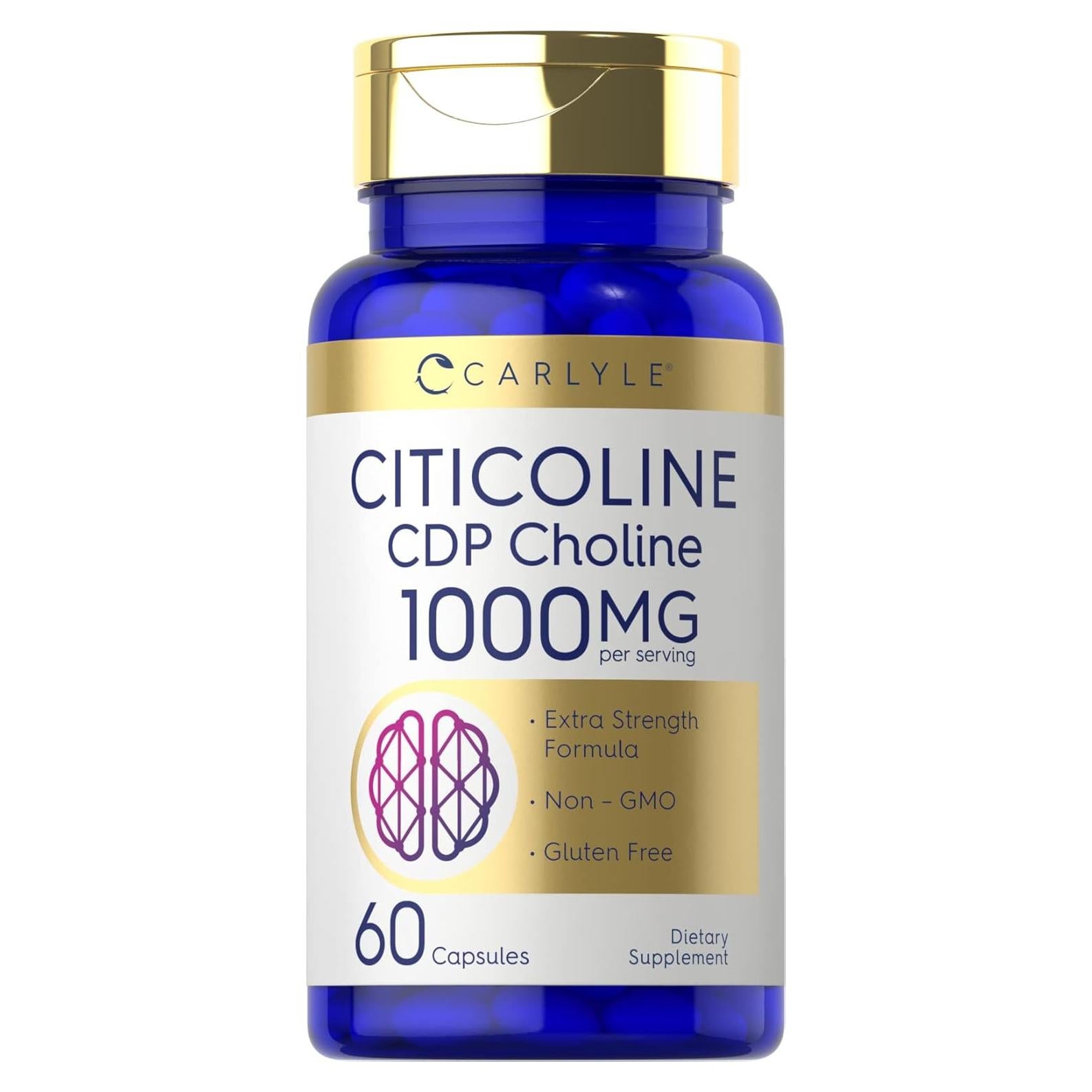 Cápsulas de Citicolina Carlyle 1000mg | Suplemento Sin OGM