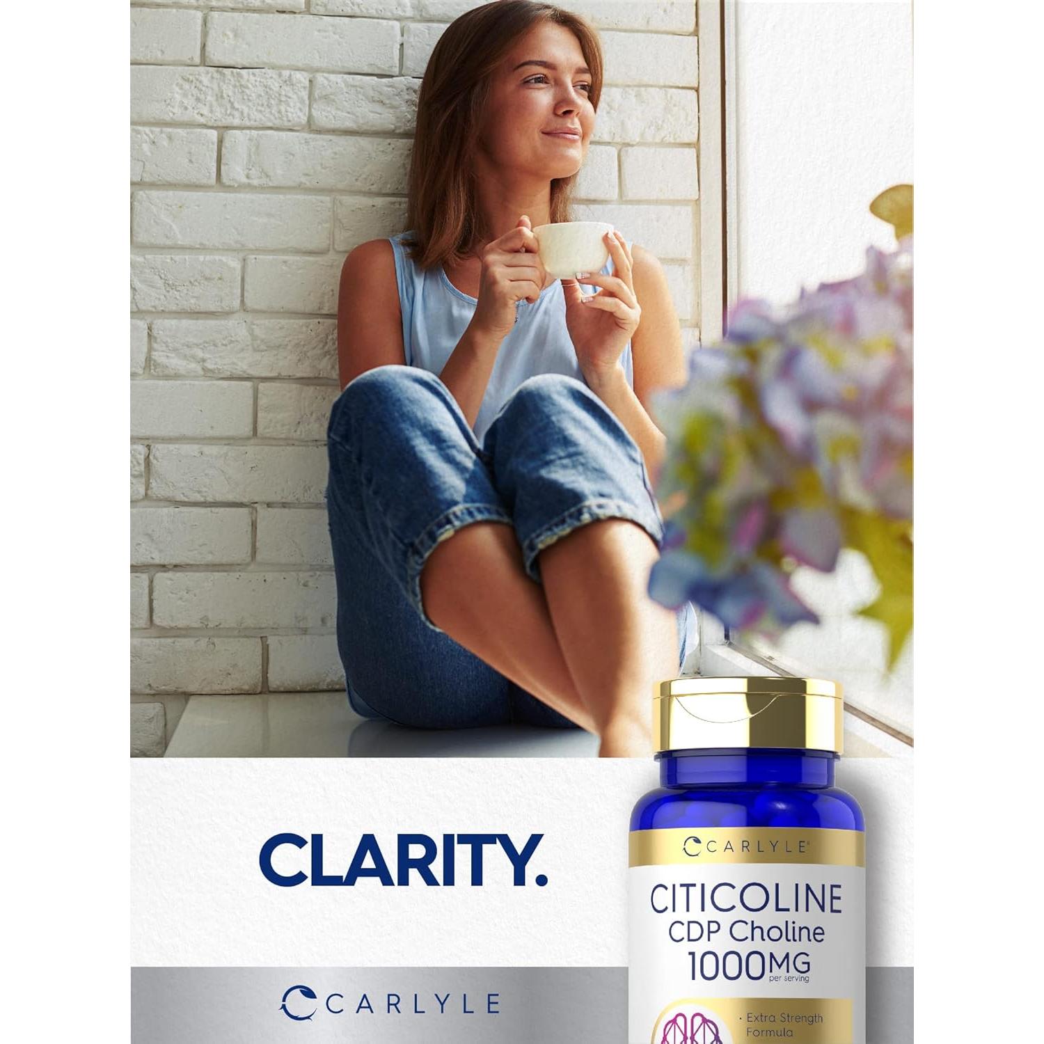 Cápsulas de Citicolina Carlyle 1000mg | Suplemento Sin OGM