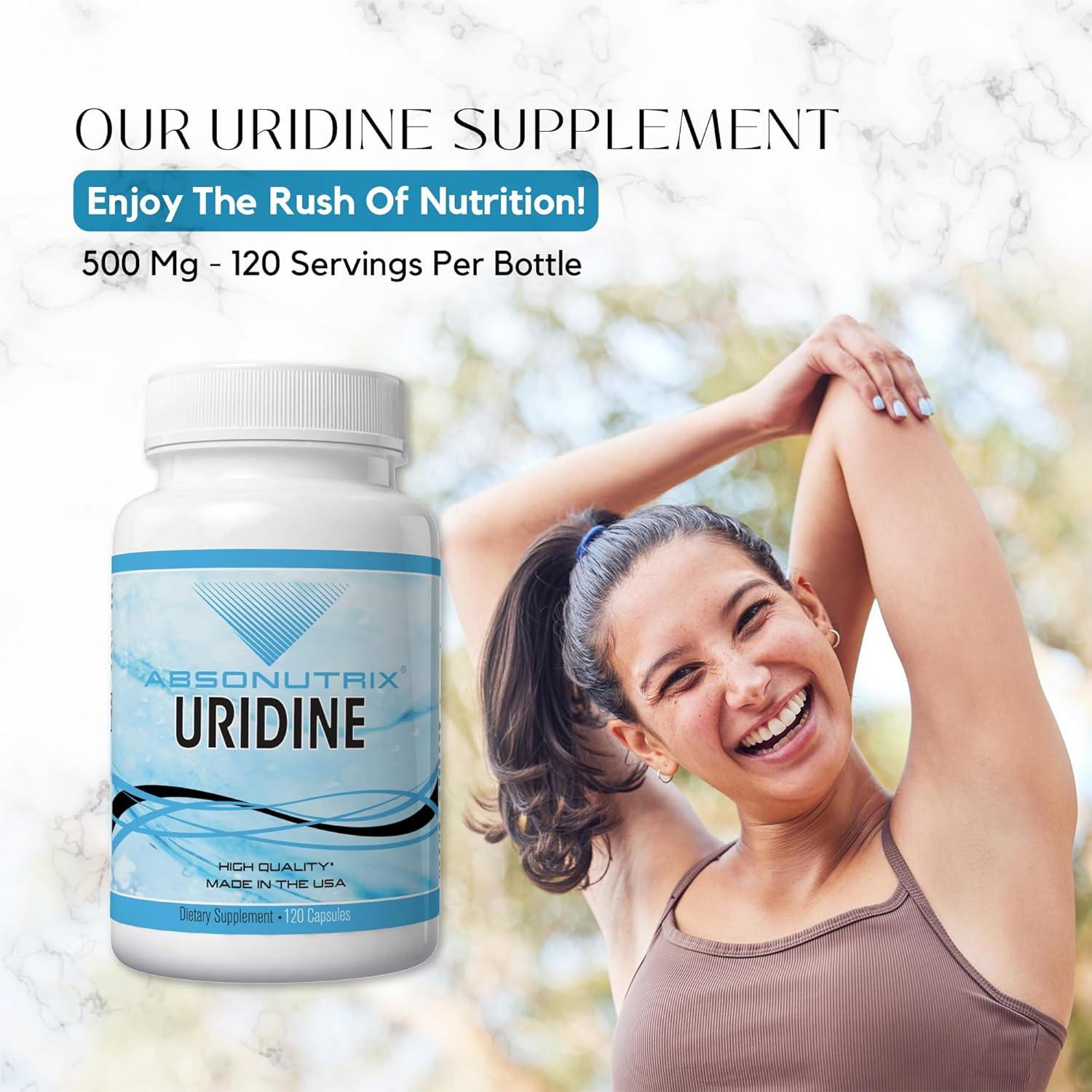 Suplemento de Uridina Monofosfato Absonutrix 500mg 120 Cápsulas