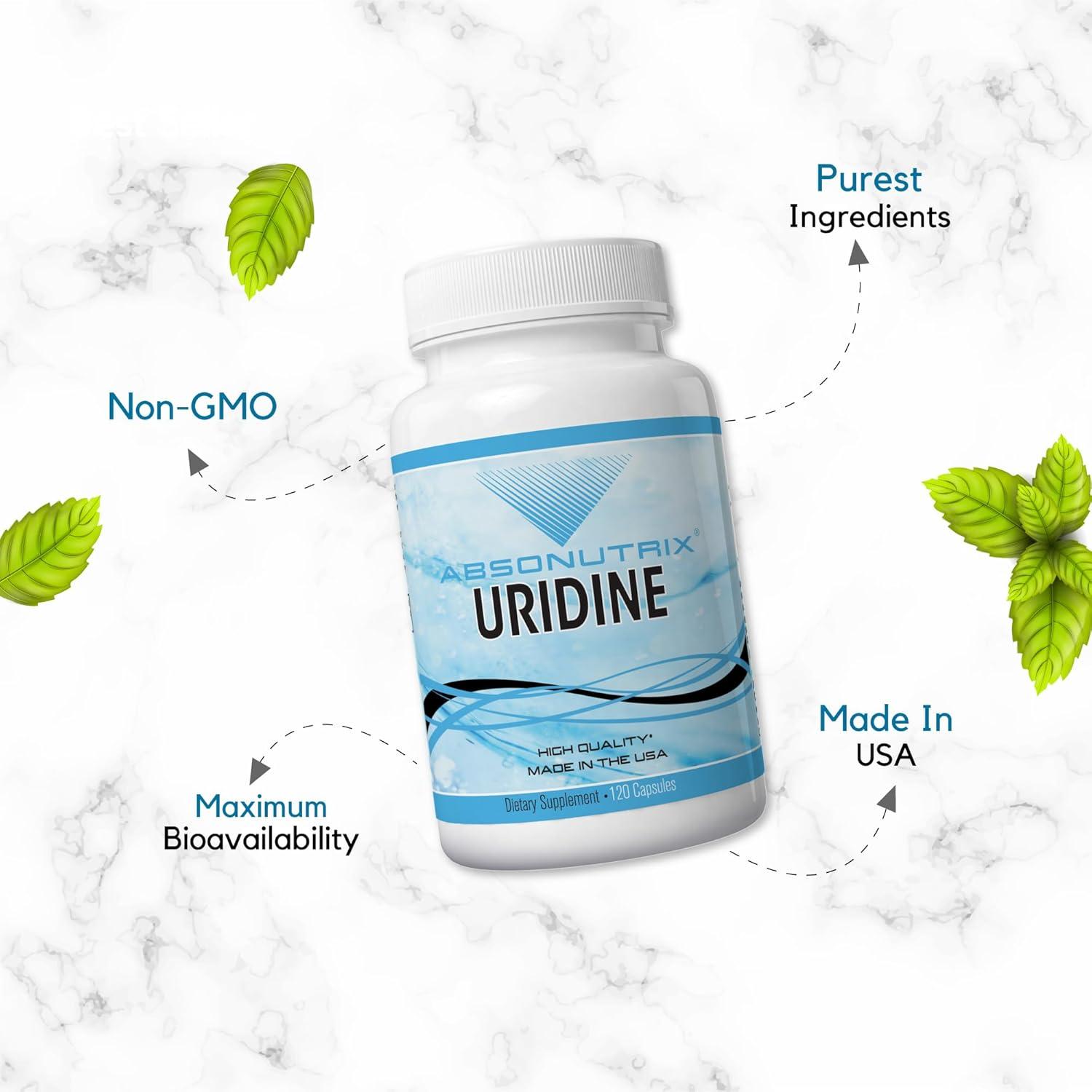 Suplemento de Uridina Monofosfato Absonutrix 500mg 120 Cápsulas