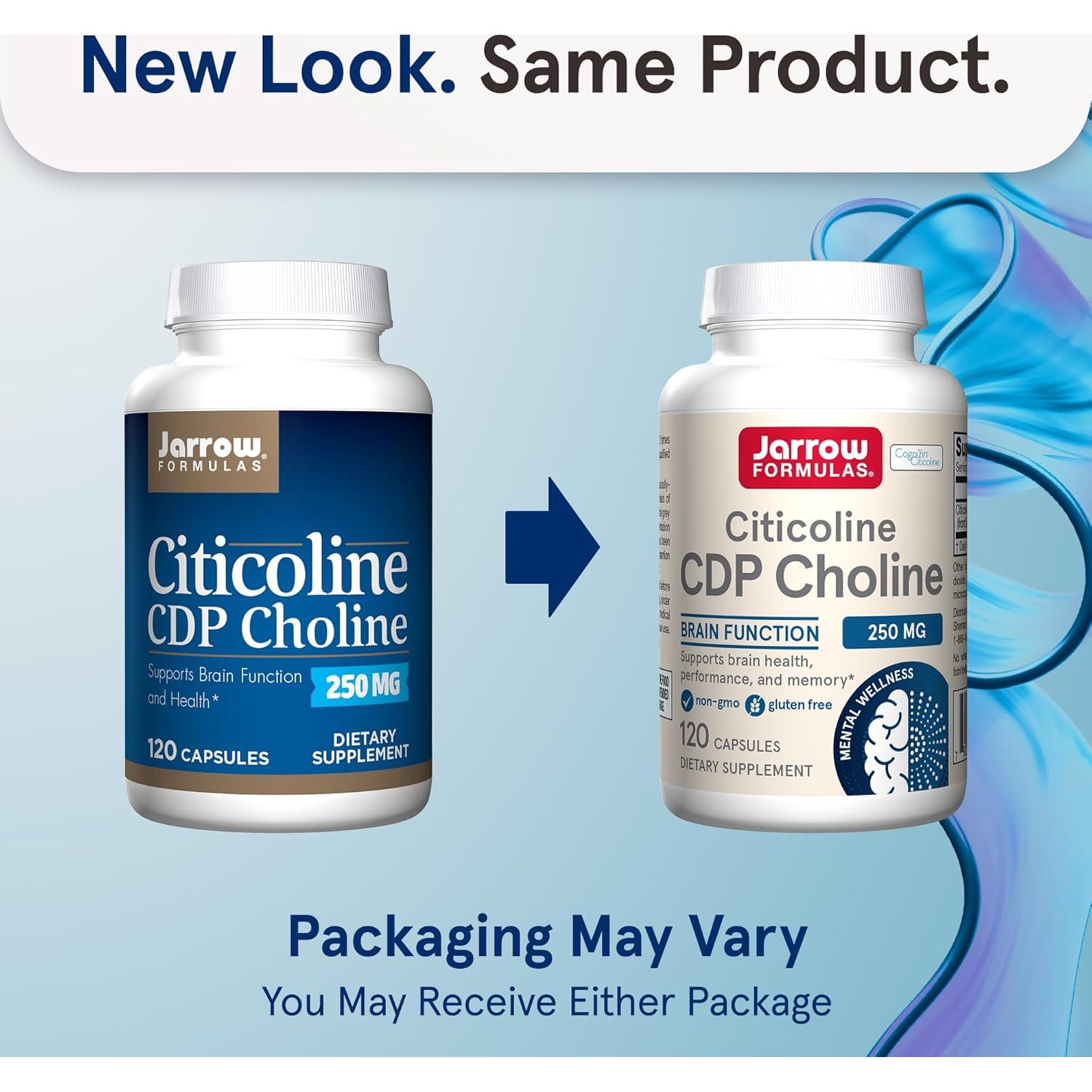 Suplemento Jarrow Formulas Citicolina 250 mg 120 Cápsulas