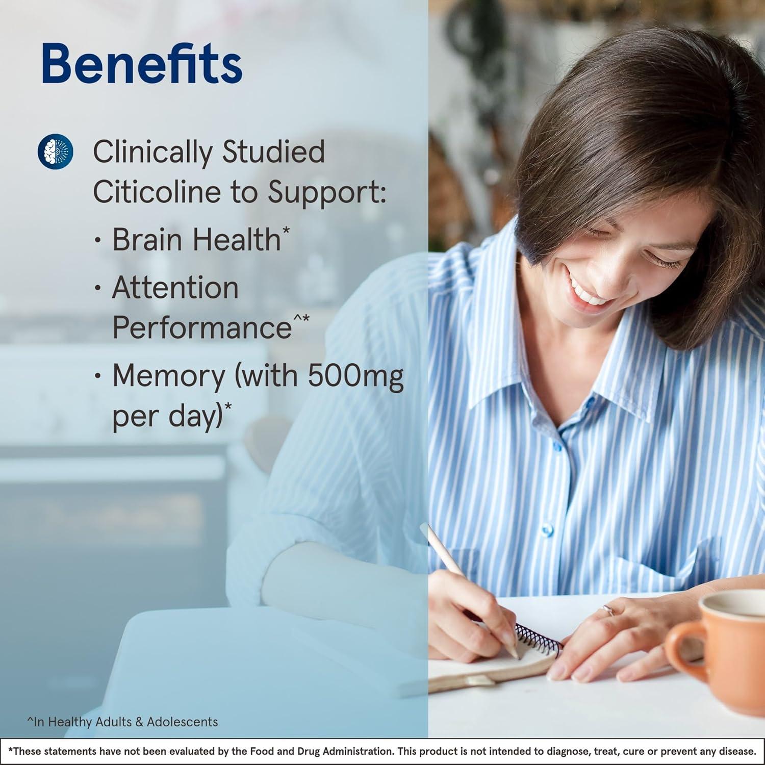 Suplemento Jarrow Formulas Citicolina 250 mg 120 Cápsulas