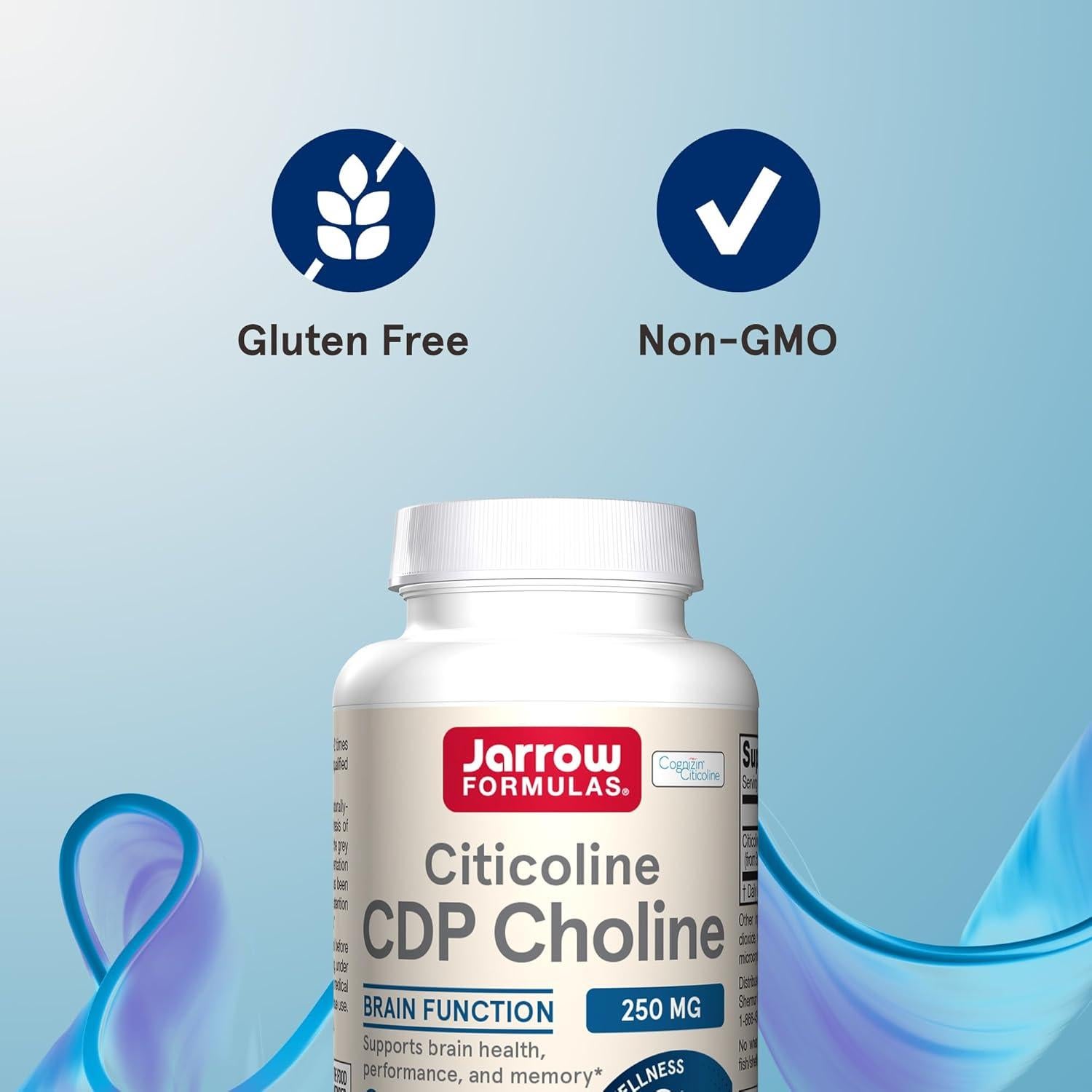 Suplemento Jarrow Formulas Citicolina 250 mg 120 Cápsulas