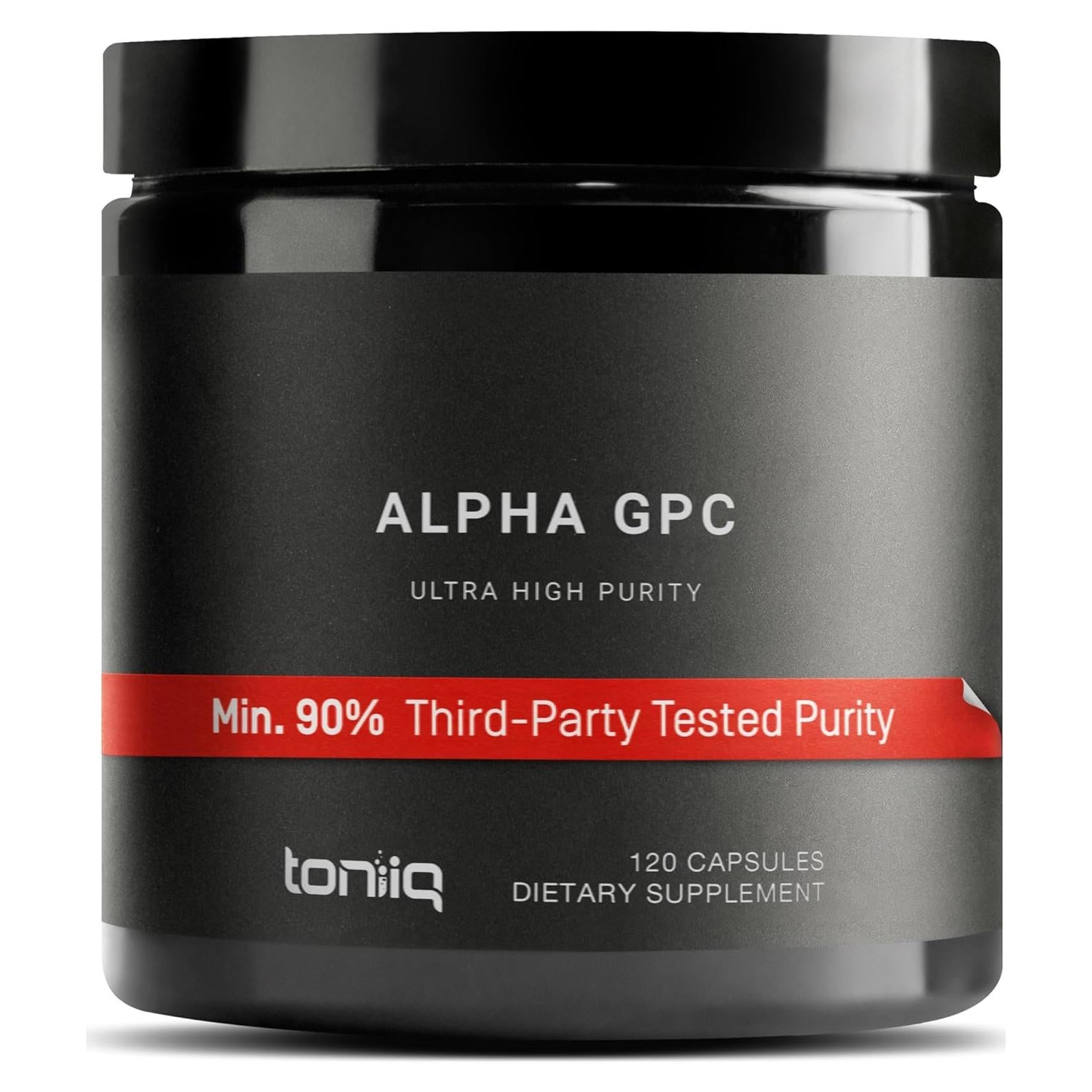 Cápsulas de Alpha GPC Toniiq 600mg - 120 Unidades - Nootrópico