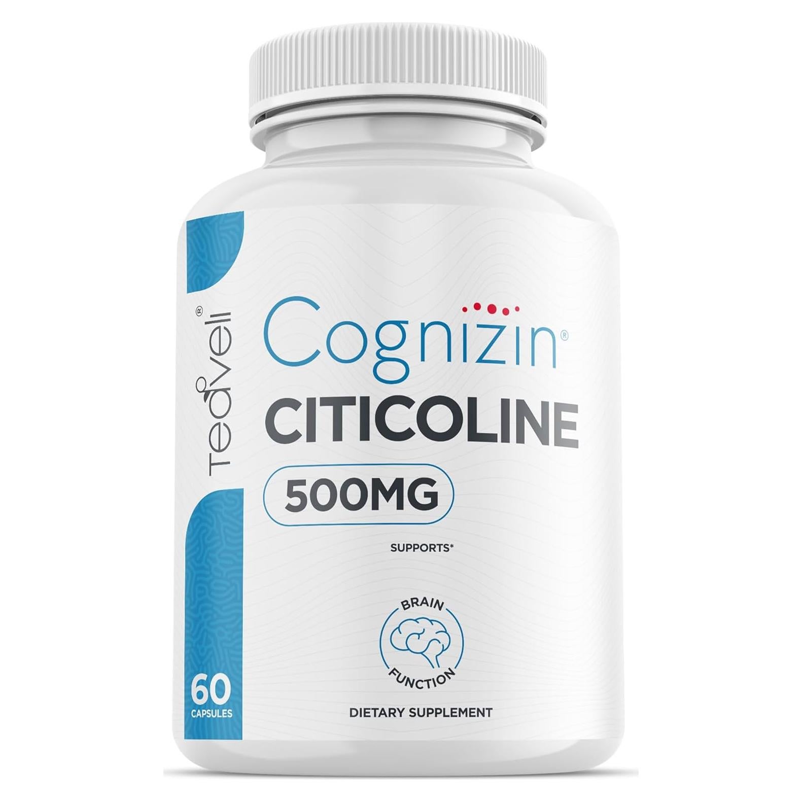 Cápsulas de Citicolina Cognizin 500mg Teaveli - Suplemento Cerebral