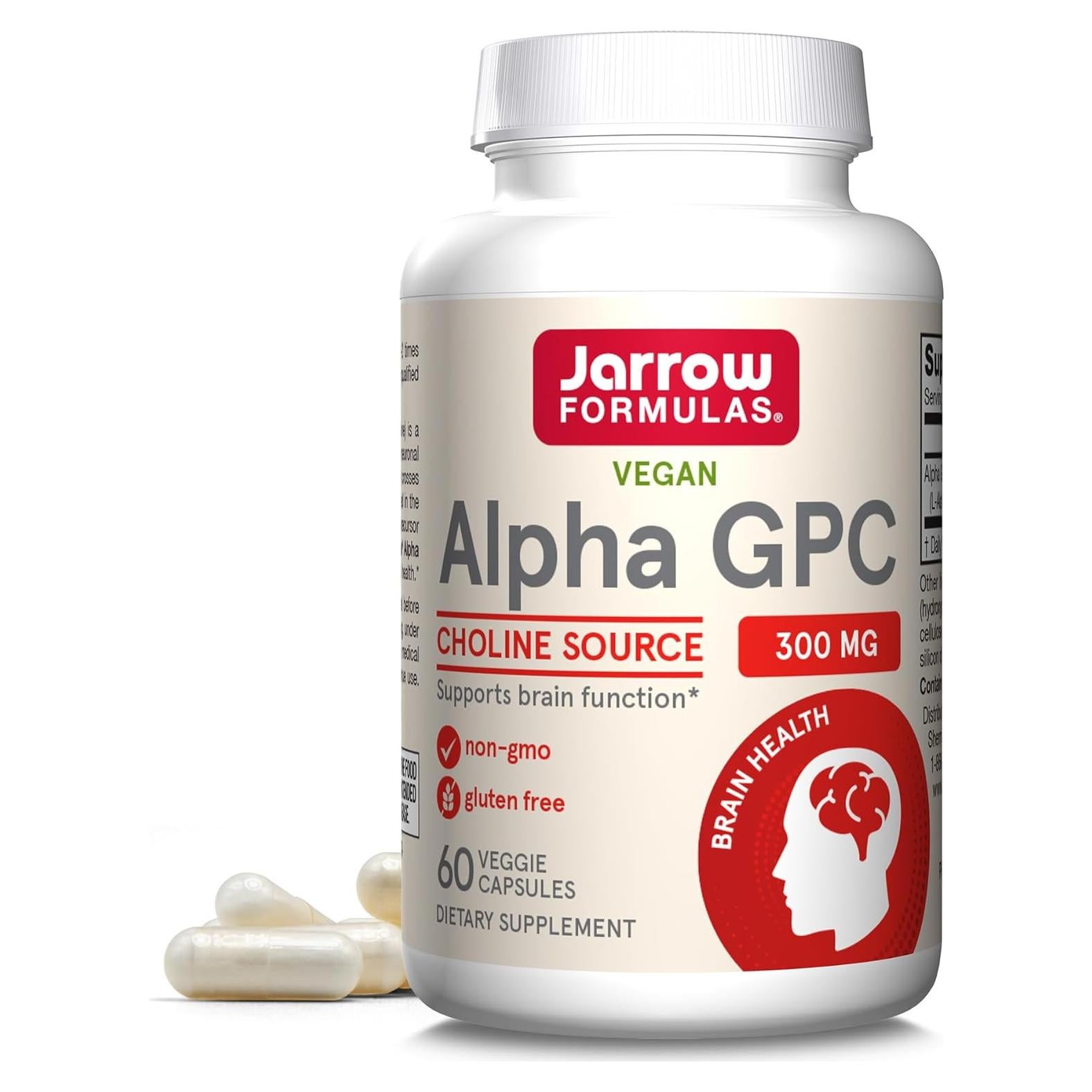 Suplemento Dietético Jarrow Formulas Alpha GPC 300mg 60 Cápsulas