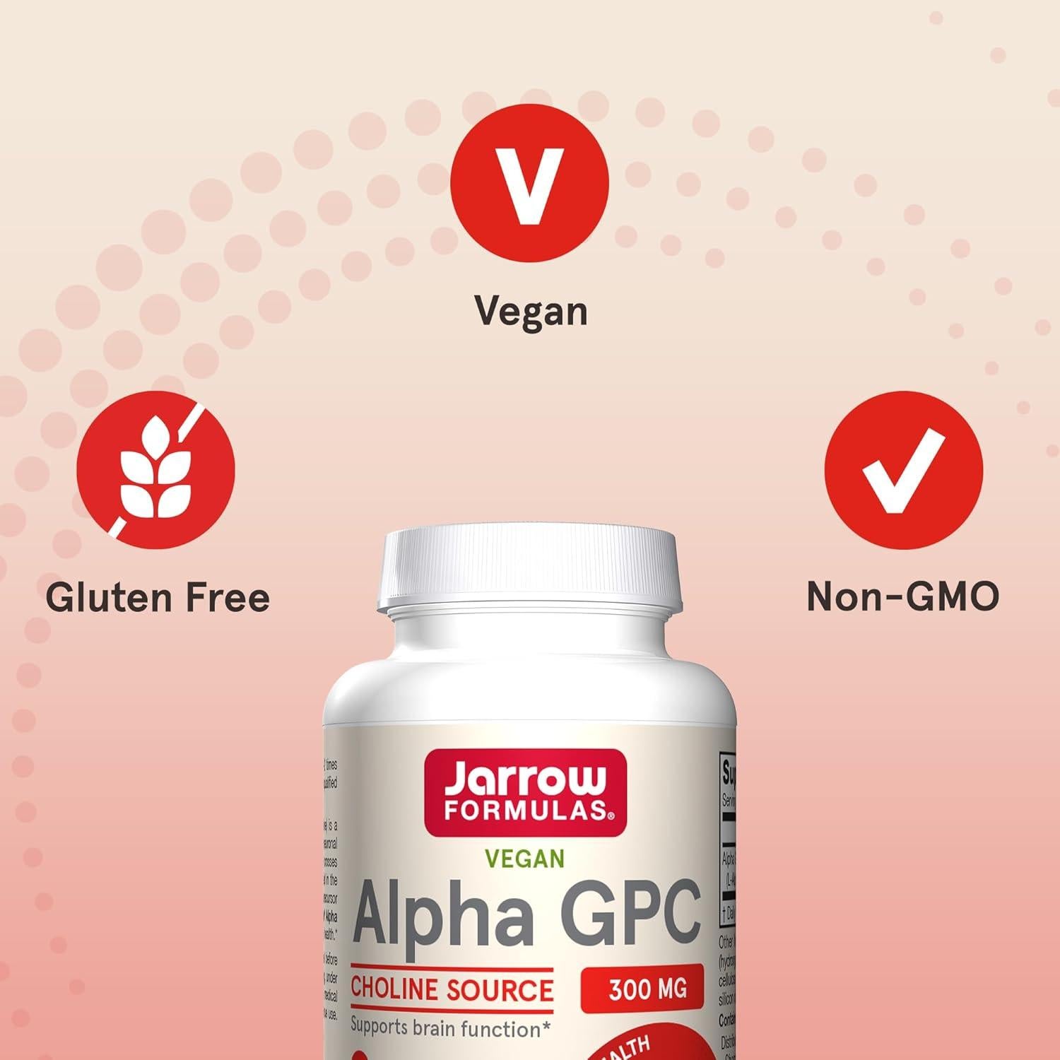 Suplemento Dietético Jarrow Formulas Alpha GPC 300mg 60 Cápsulas