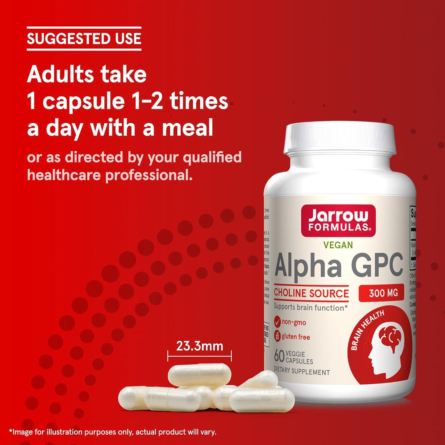 Suplemento Dietético Jarrow Formulas Alpha GPC 300mg 60 Cápsulas