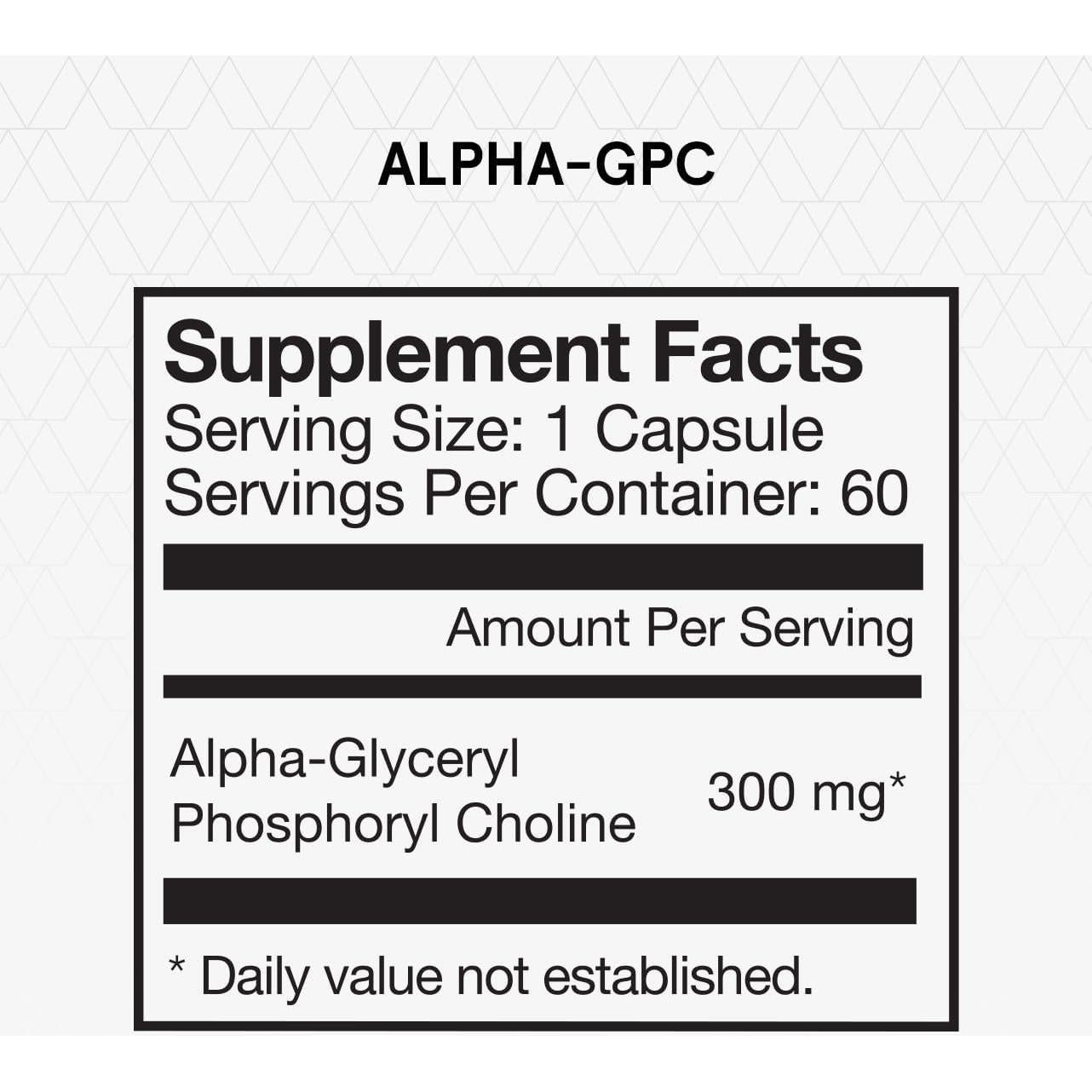 Suplemento Alpha GPC Momentous - 60 Porciones - Salud Cognitiva