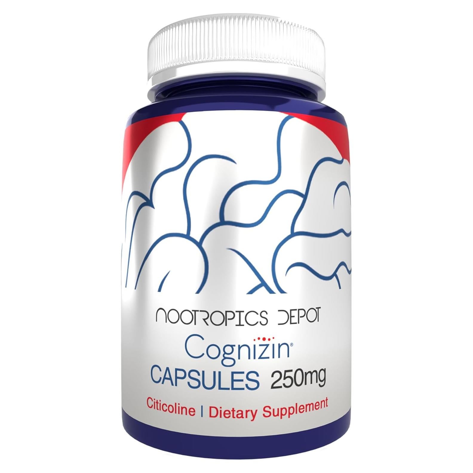 Cápsulas de Citicolina Cognizin Nootropics Depot 60 Unidades