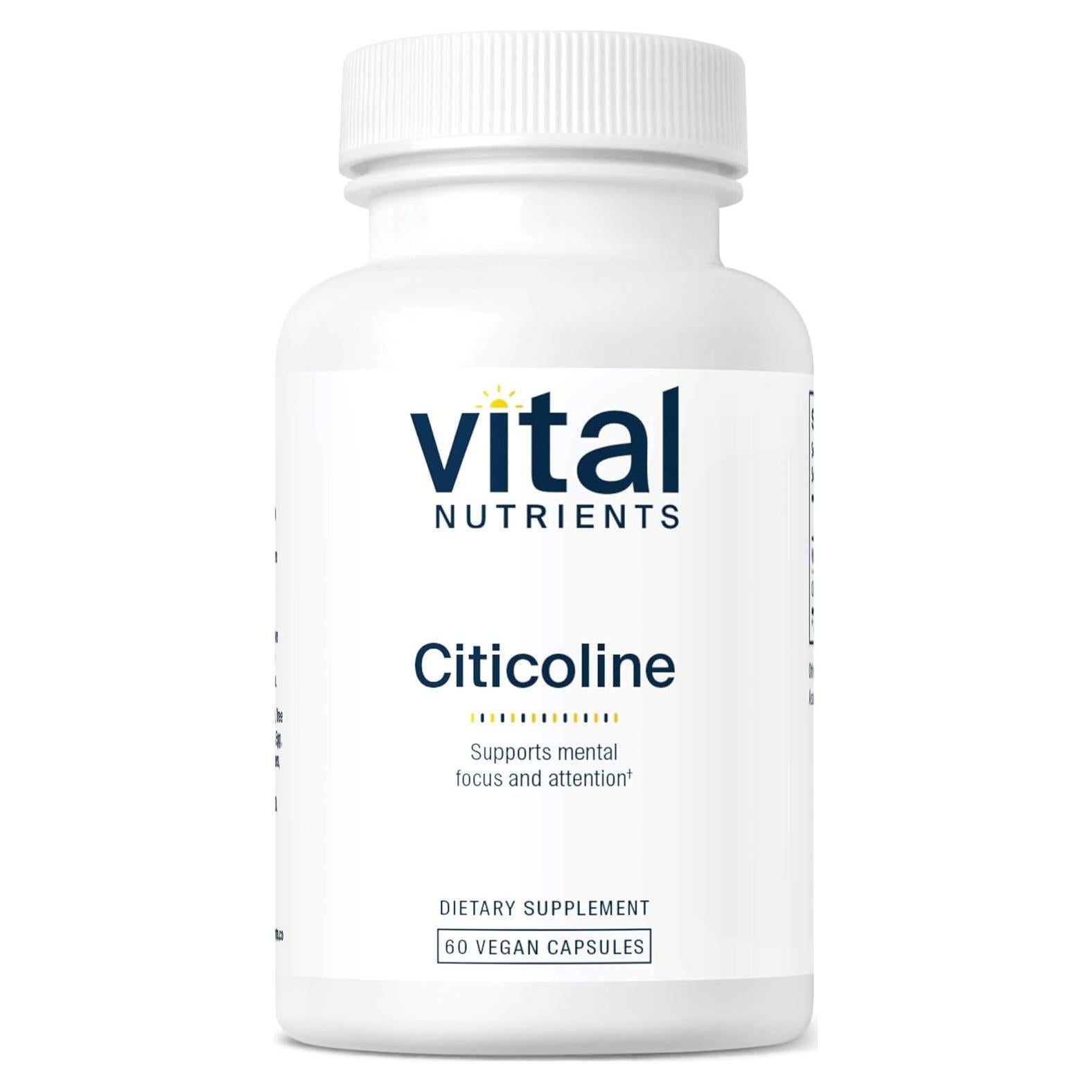 Citicolina Nutrientes Vitales 250 mg - 60 Cápsulas Vegetarianas
