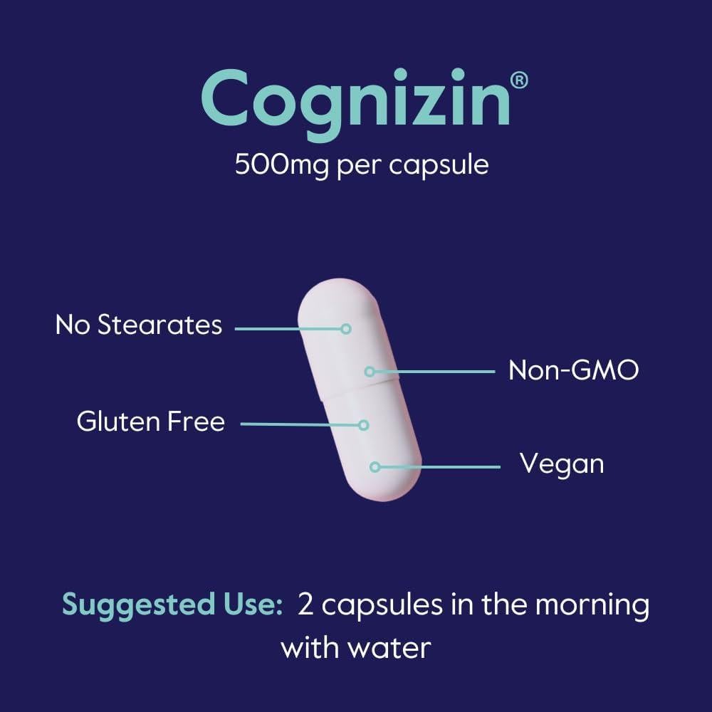 Cognizin Citicolina 500mg Bestvite 60 Cápsulas Veganas