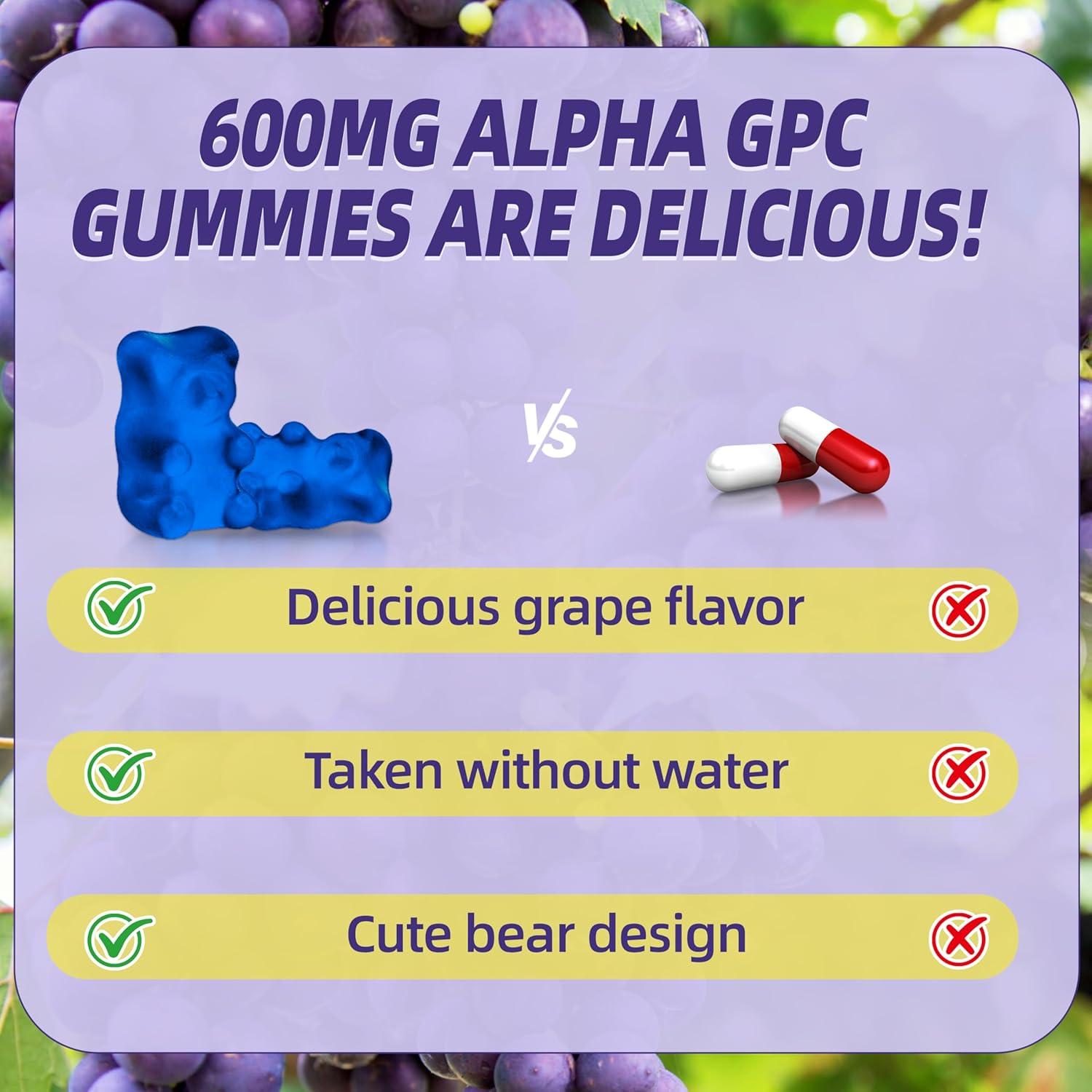 Gomitas SUGAWITA Alpha GPC 600mg - Soporte Cerebral 60 Unidades