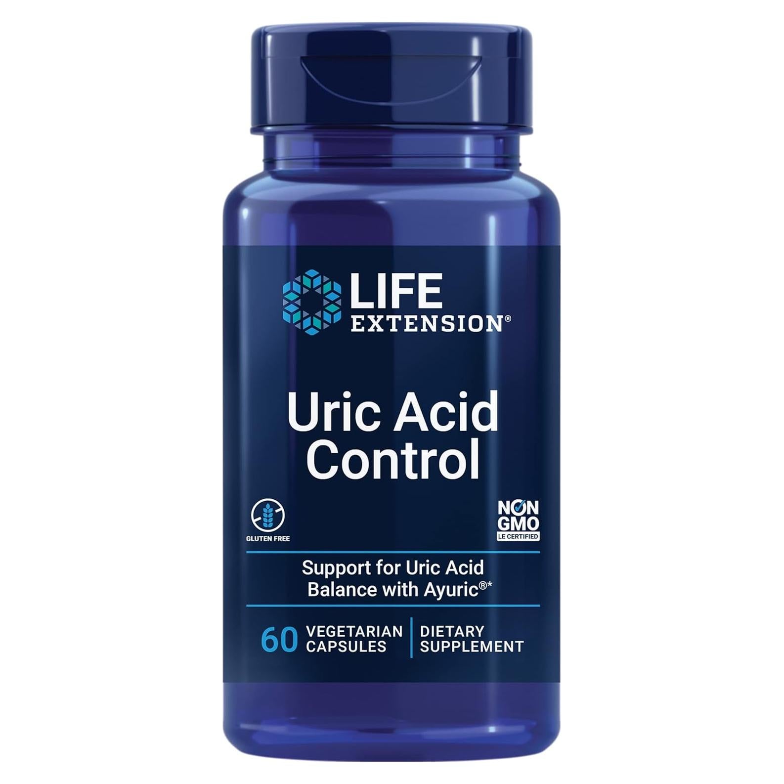 Control de Ácido Úrico Life Extension 60 Cápsulas Vegetales