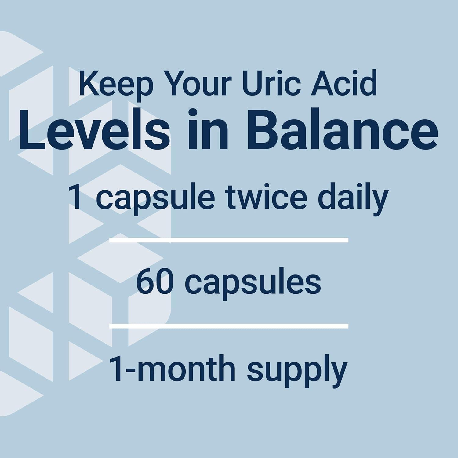 Control de Ácido Úrico Life Extension 60 Cápsulas Vegetales