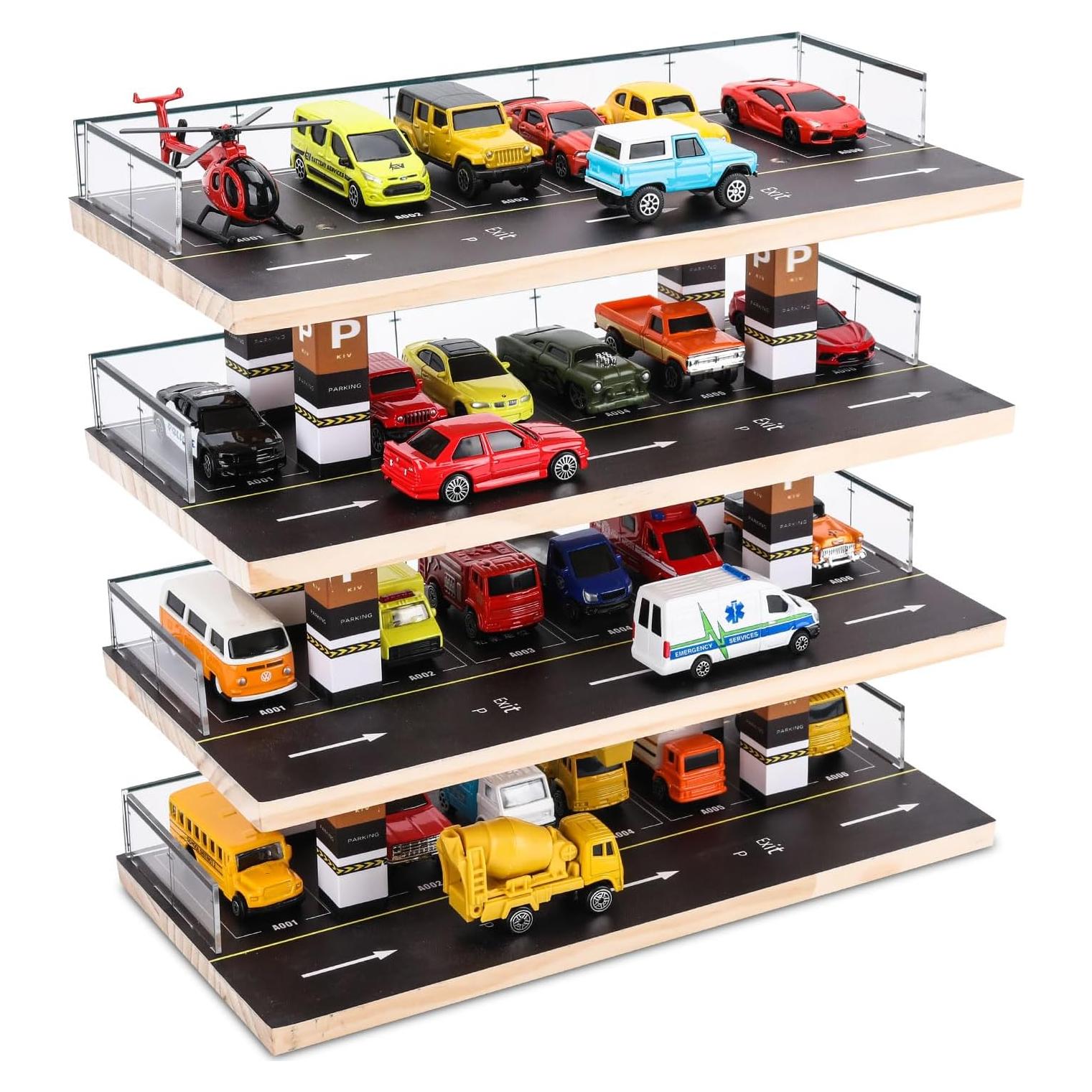 Estante para Hot Wheels Saichotoy 4 Niveles 24 Autos