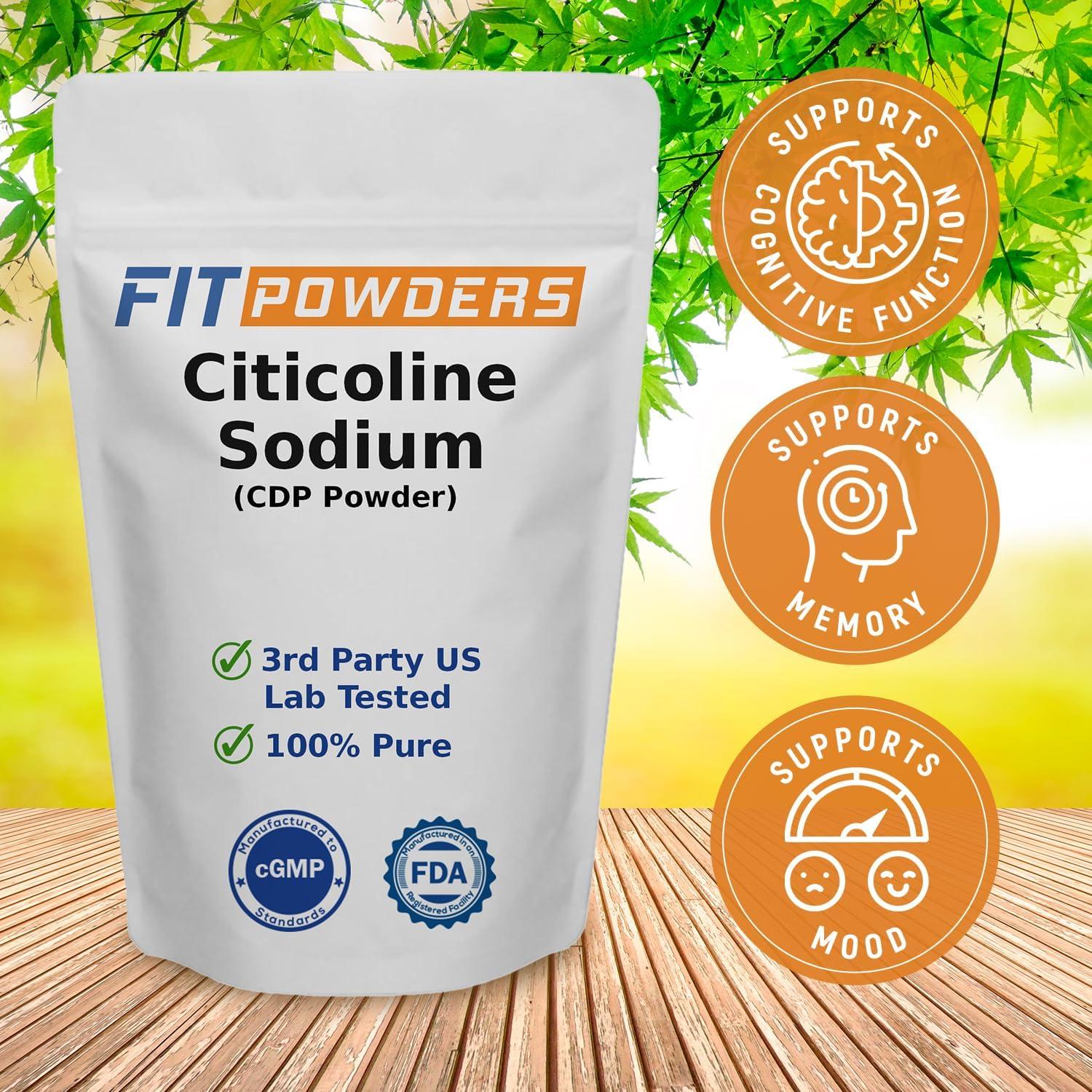 Polvo de Citicolina FitPowders 25g - Suplemento Cognitivo