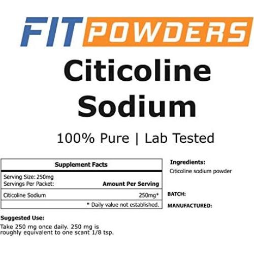 Polvo de Citicolina FitPowders 25g - Suplemento Cognitivo
