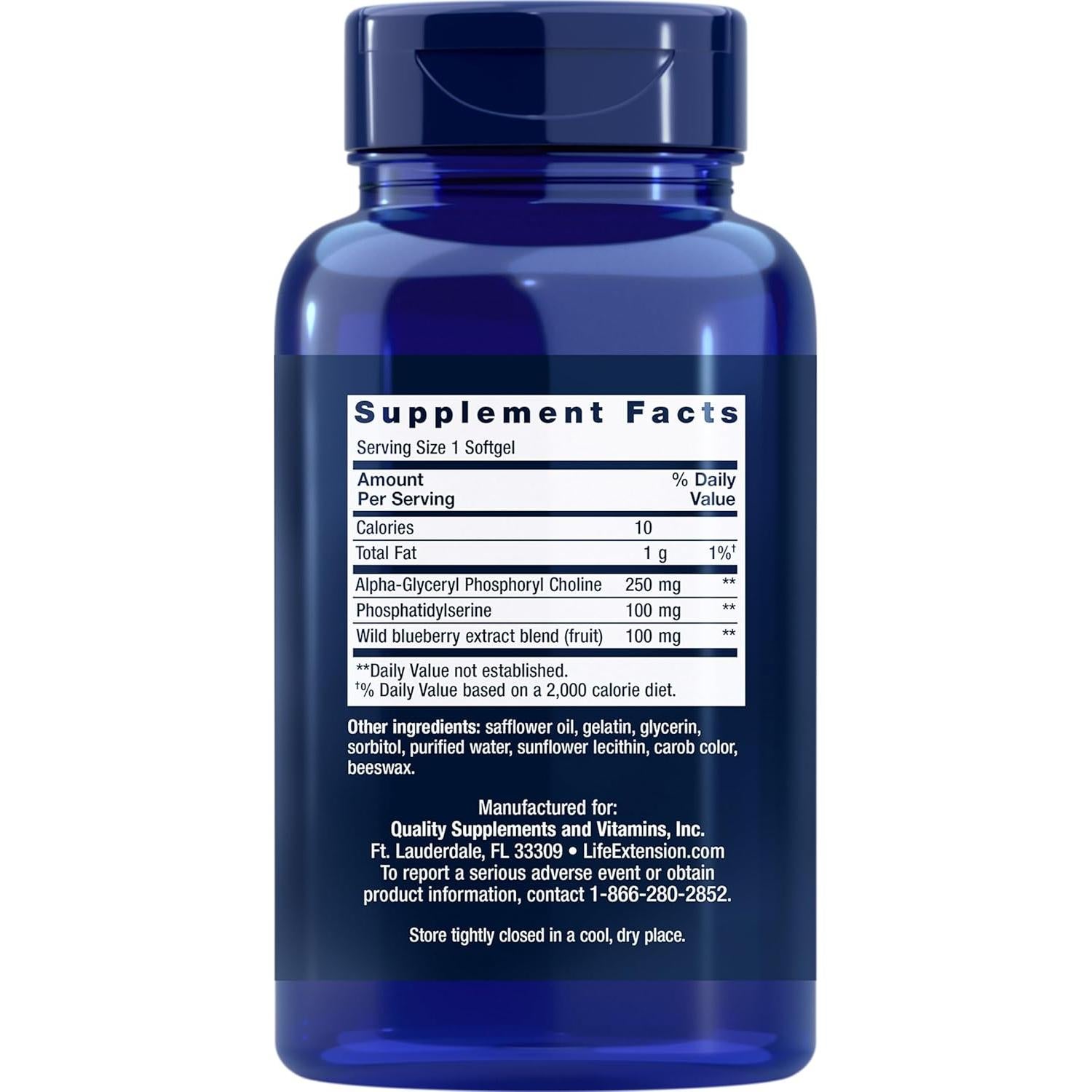 Cognitex Basics Life Extension 30 Softgels Salud Cerebral