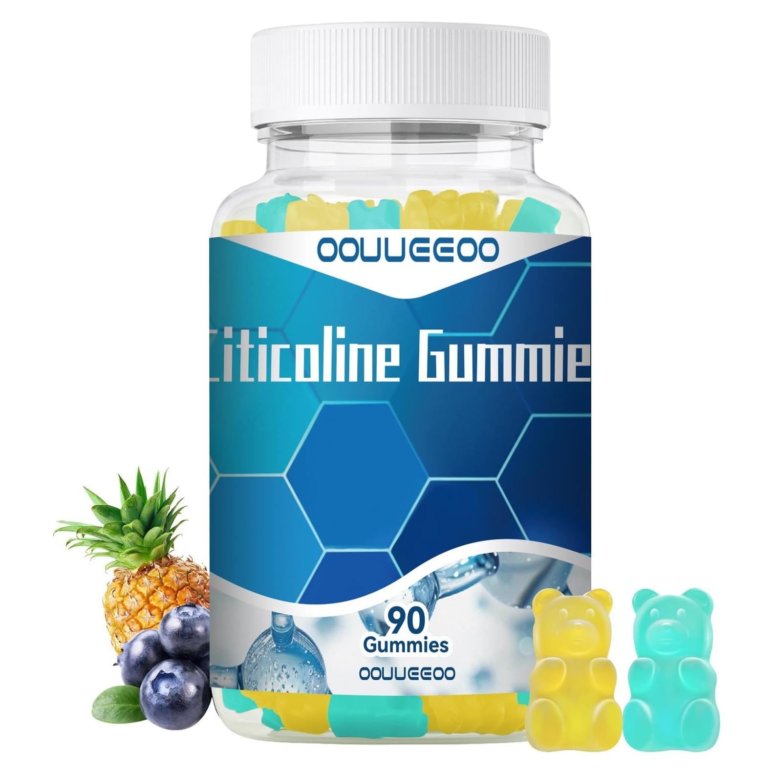 Gominolas de Citicolina 1000mg OOUUEEOO Veganas para Memoria