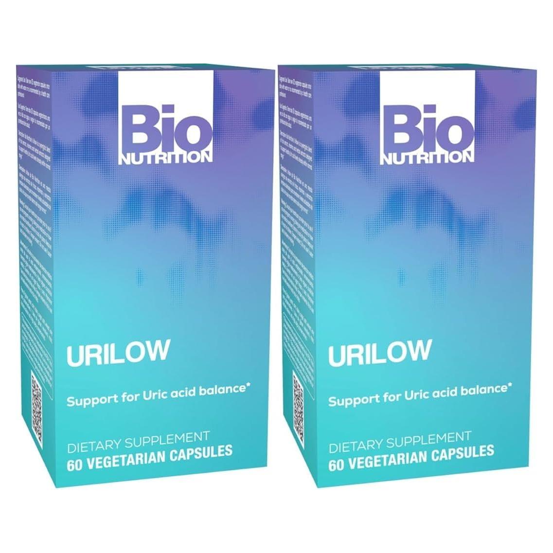 Suplemento Urilow Bio Nutrition 2 Pack 120 Cápsulas Vegetarianas