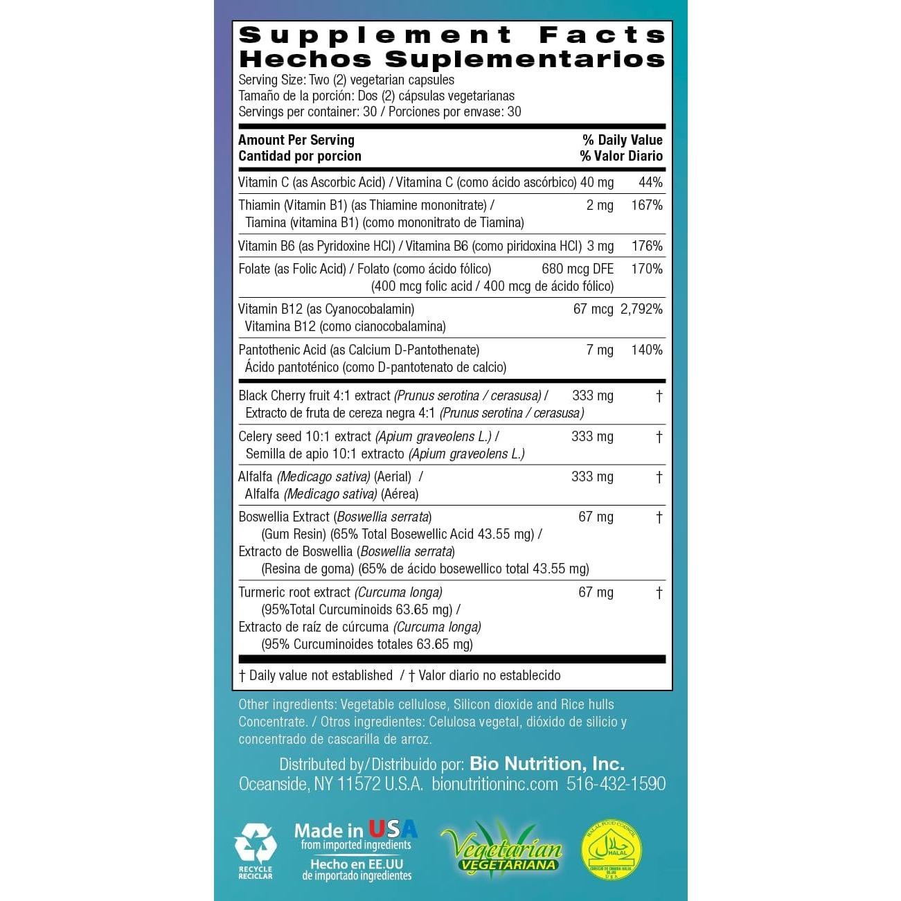 Suplemento Urilow Bio Nutrition 2 Pack 120 Cápsulas Vegetarianas