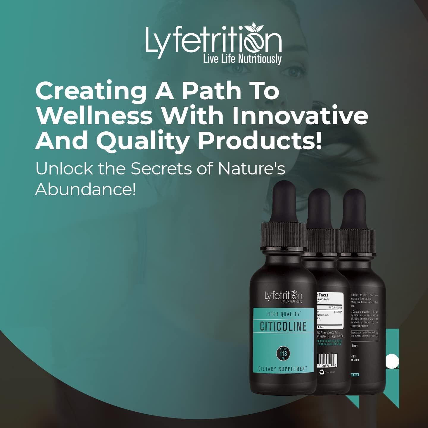 Gotas Líquidas de Citicolina Lyfetrition 536 mg 220 Porciones