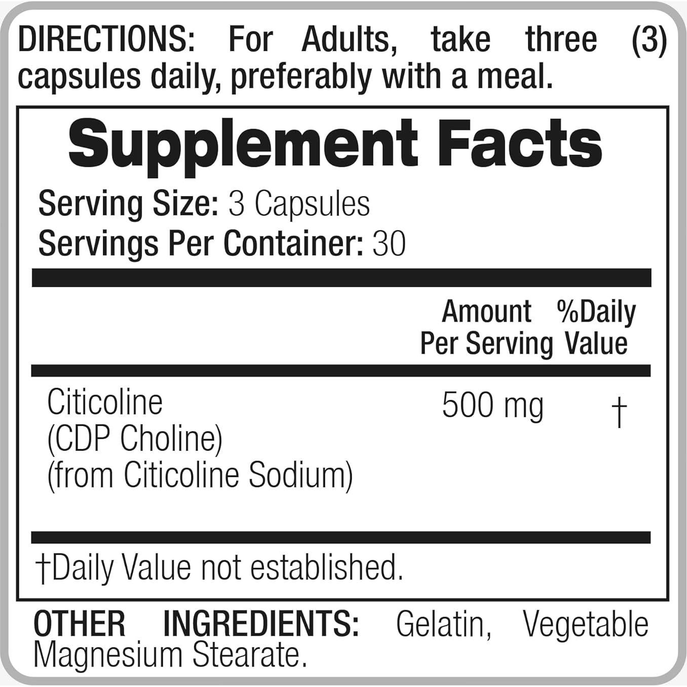 Suplemento de Colina Fito Medics 90 cápsulas 1200 mg