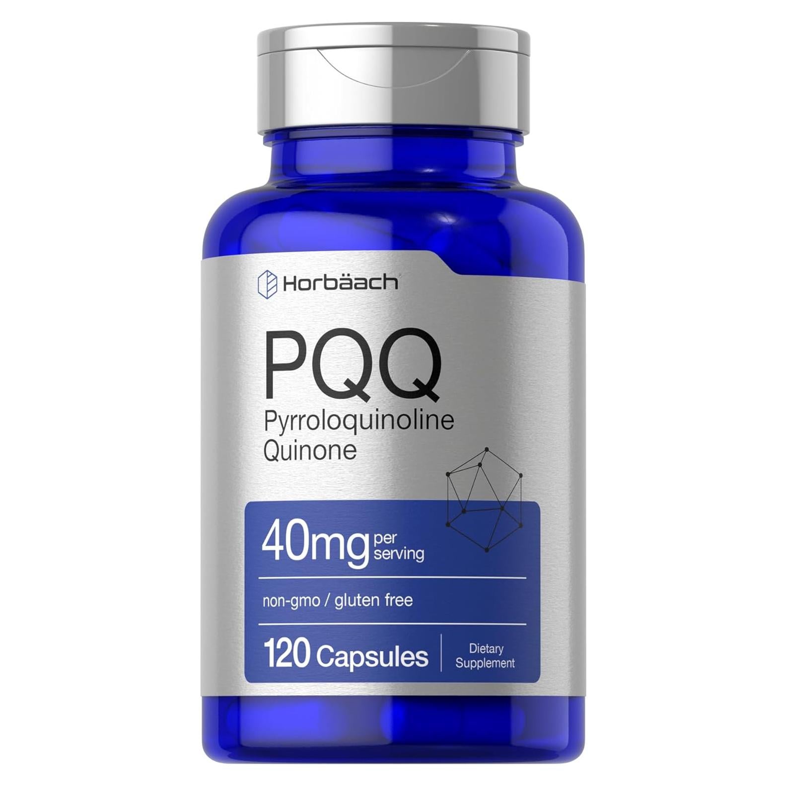 Suplemento PQQ Horbaach 40 mg - 120 Cápsulas Antioxidantes