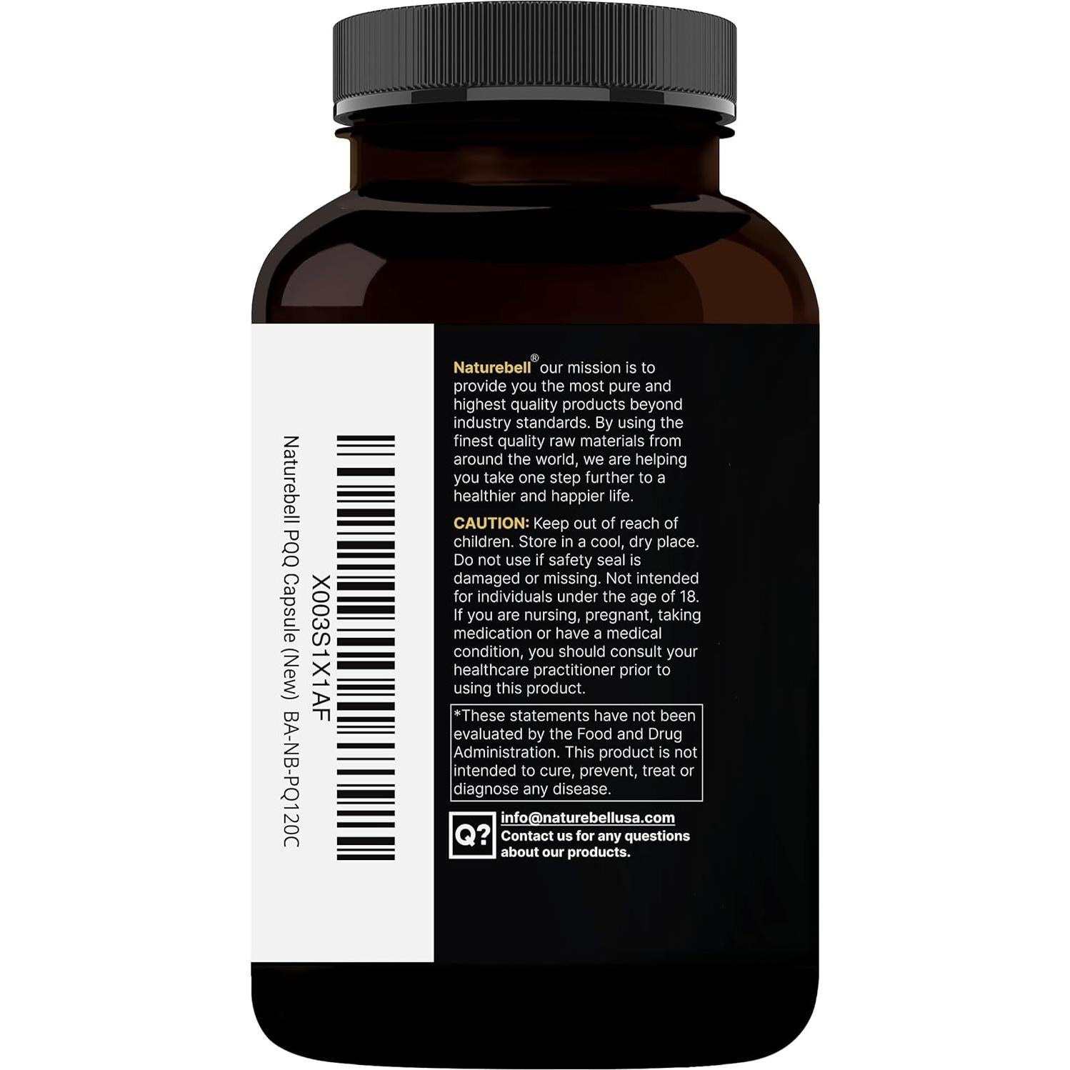 NatureBell PQQ 40mg + CoQ10 240 Cápsulas Antioxidantes