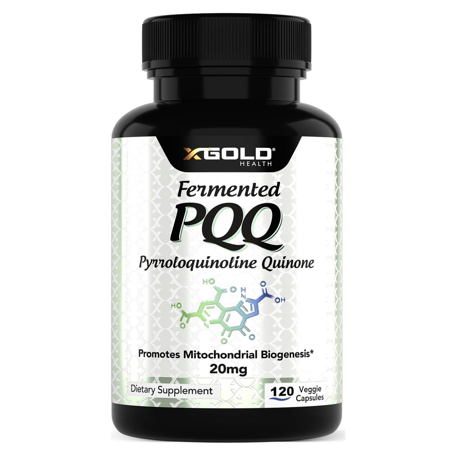 Suplemento PQQ Fermentado X Gold Health 20mg 120 Cápsulas