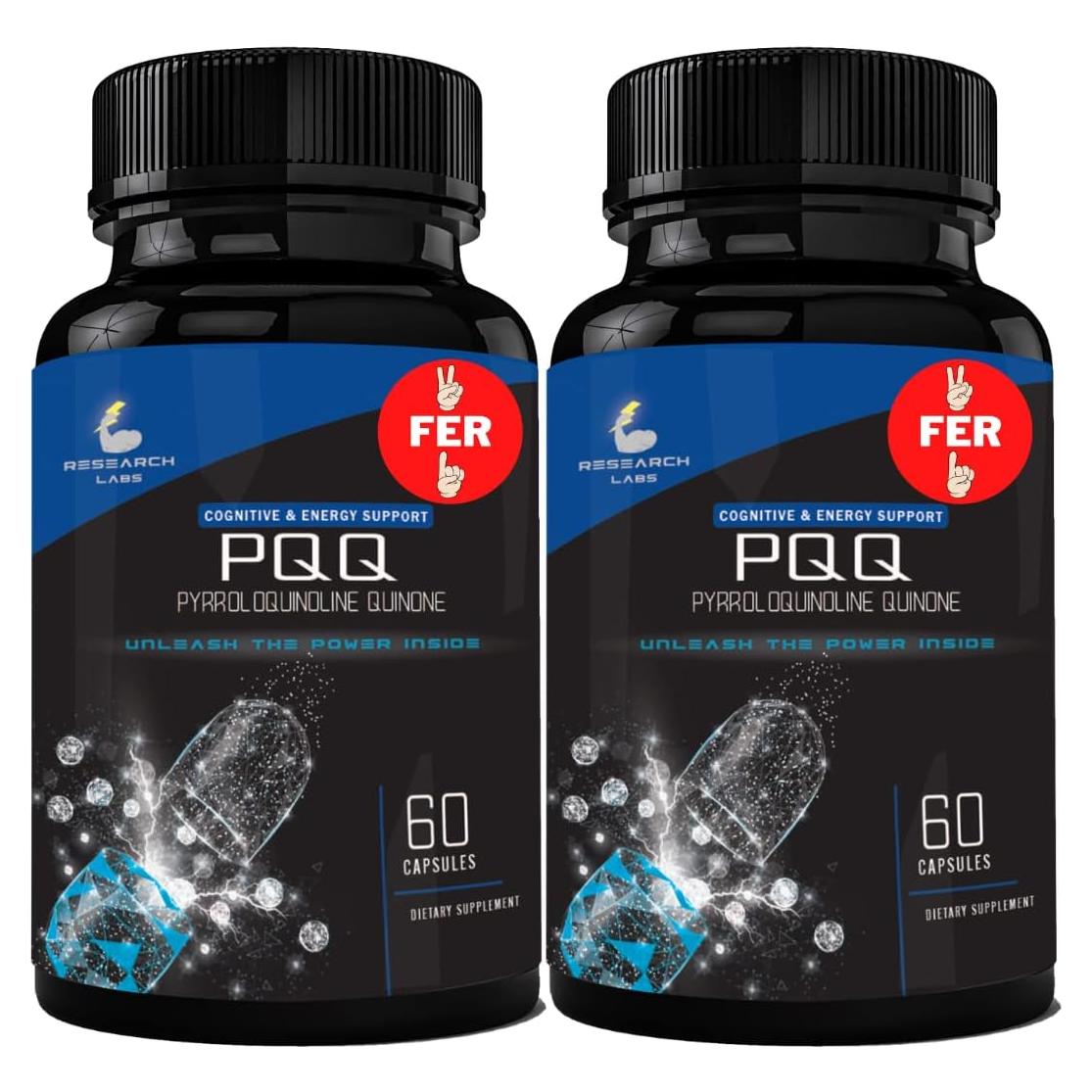 Cápsulas PQQ 20mg Research Labs - 120 Cápsulas, Alta Pureza