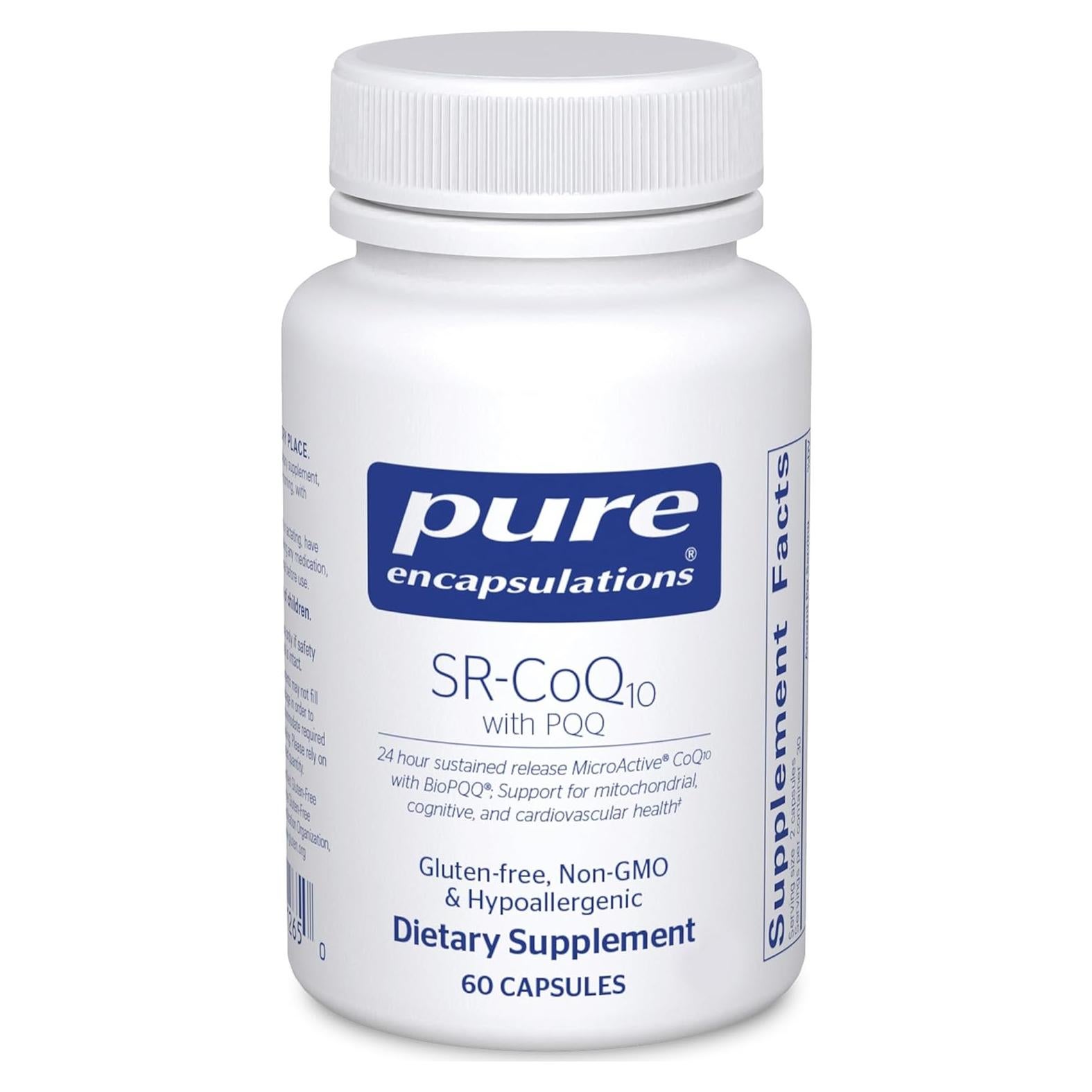 Suplemento Antioxidante Pure Encapsulations SR-CoQ10 60 Cápsulas