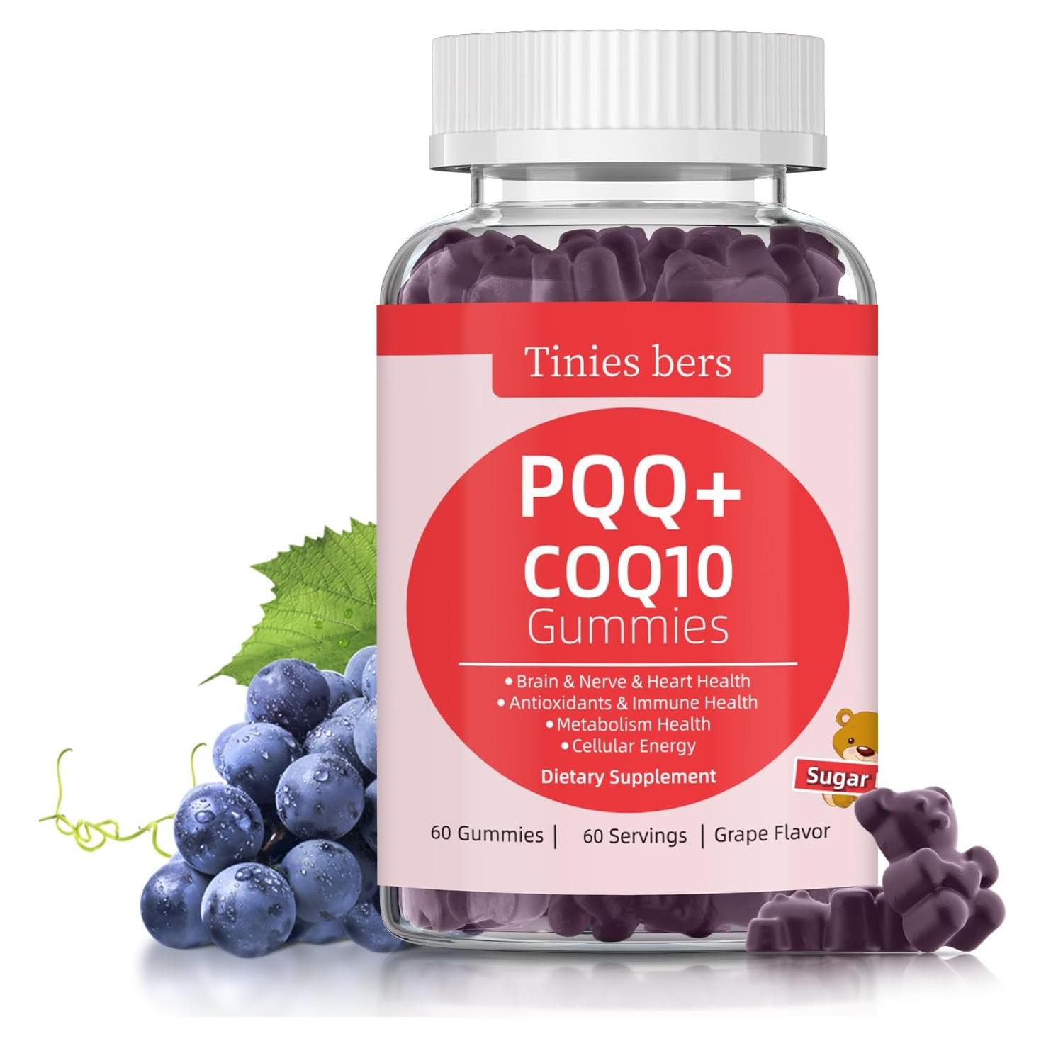 Gominolas PQQ 40mg y CoQ10 100mg Tinies bers 60 Unidades