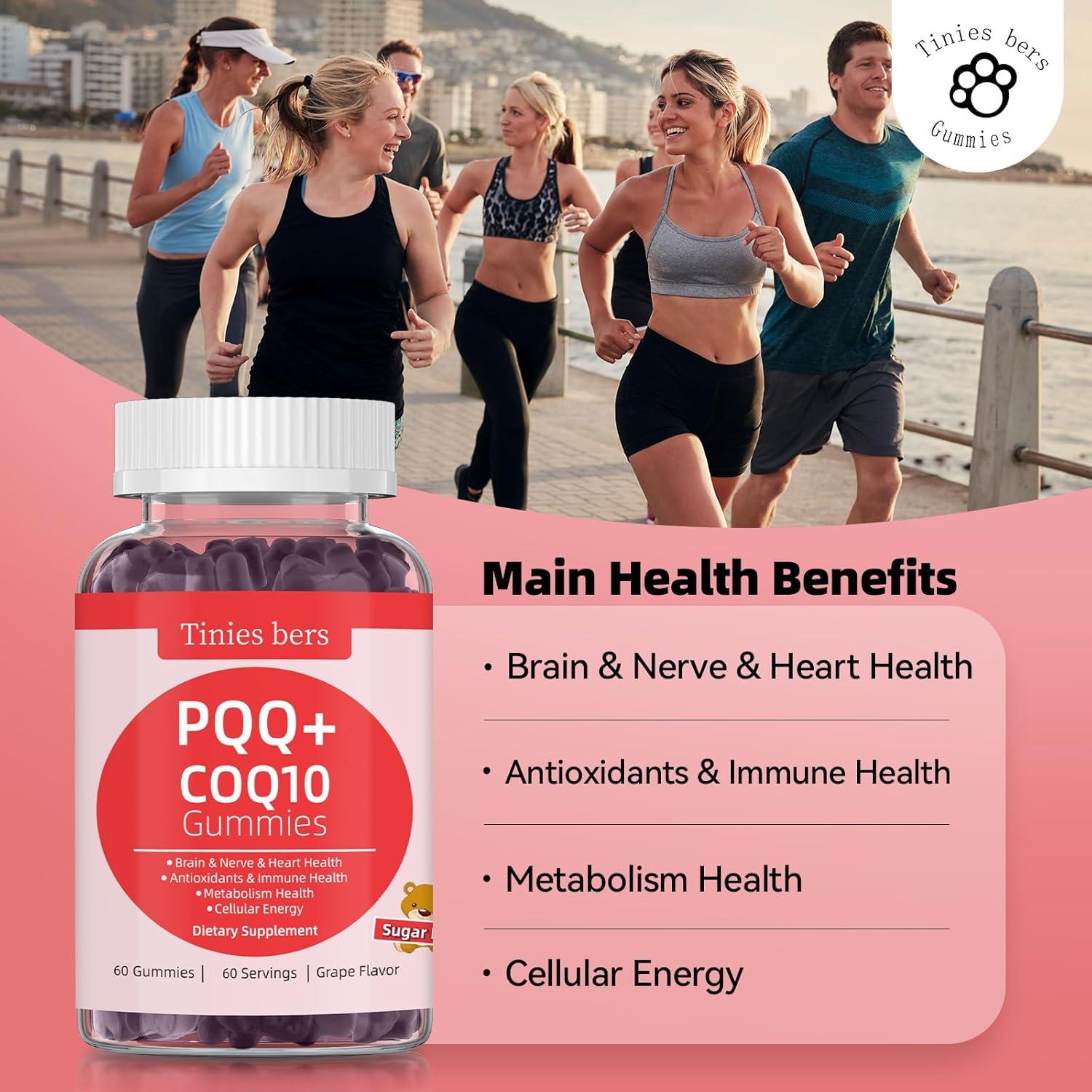 Gominolas PQQ 40mg y CoQ10 100mg Tinies bers 60 Unidades