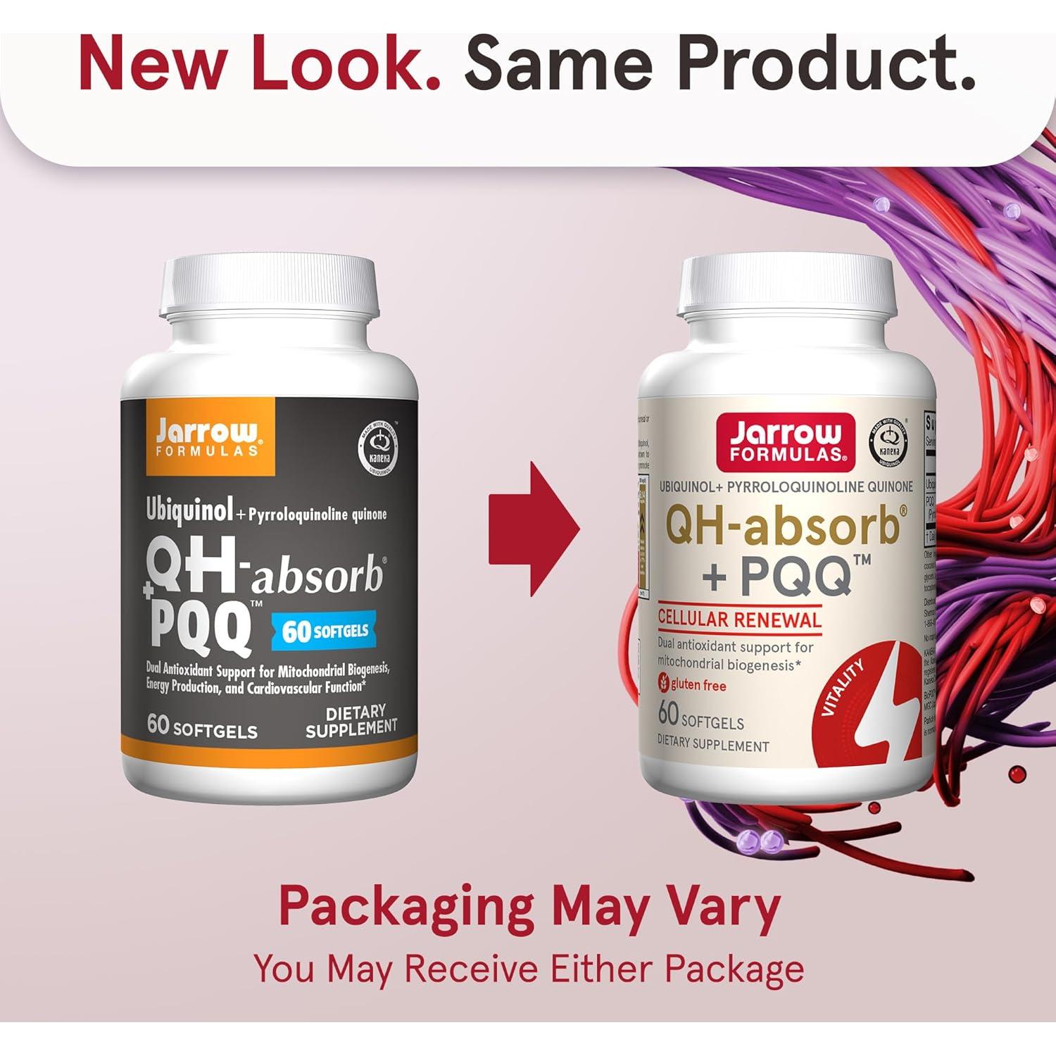 Suplemento Antioxidante Jarrow QH-Absorb + PQQ 60 Gelatinas